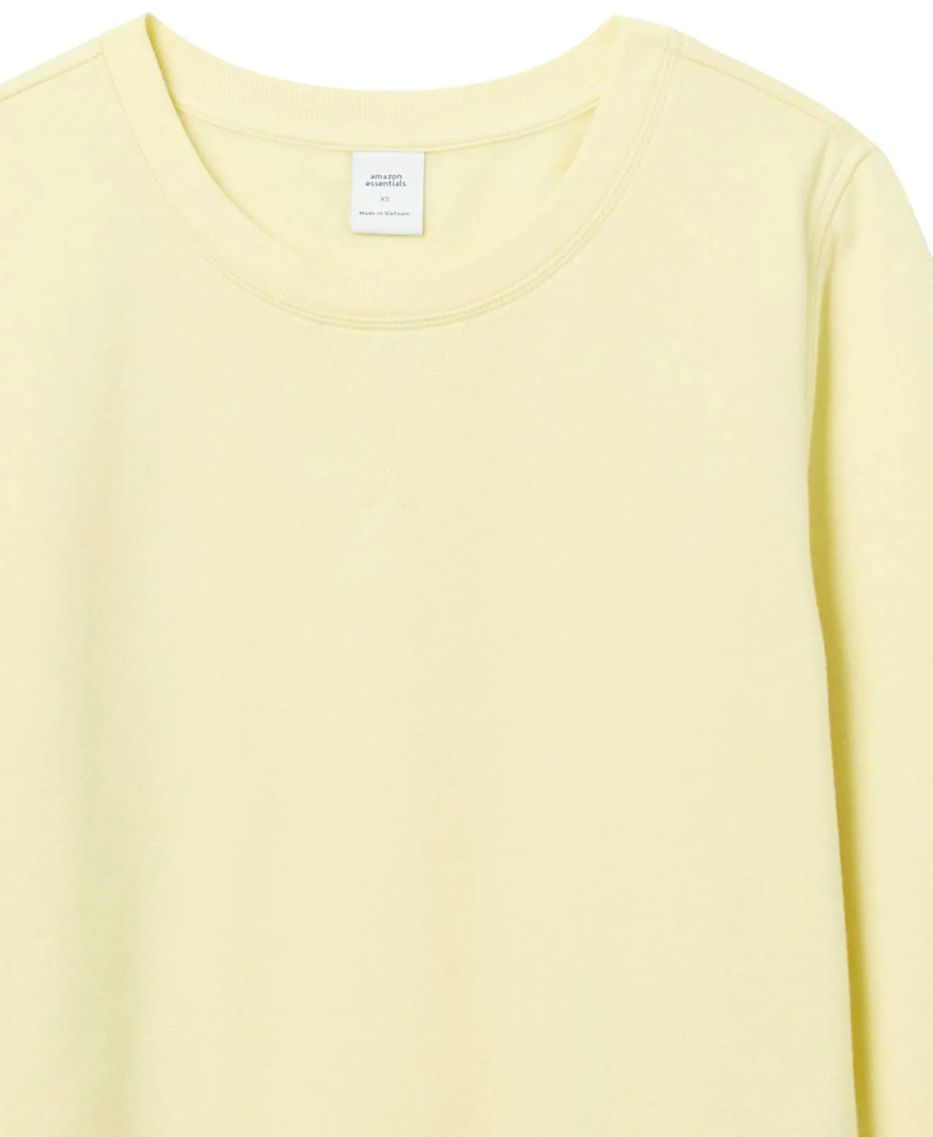 Amazon Essentials Felpa Girocollo Donna in Pile di Spugna Francese, Giallo Chiaro, XXL - immagine 9