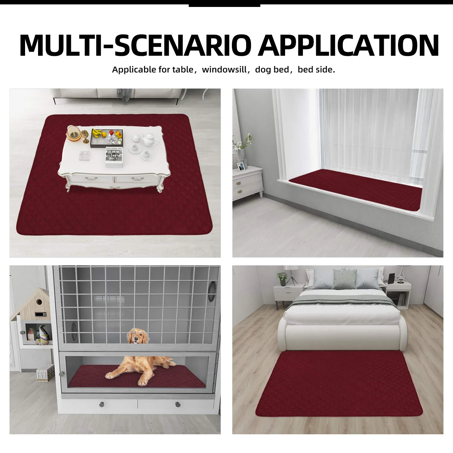Easy-Going Fodera per divano a forma di L, 106,7 x 172,7 cm, rettangolare, reversibile, rosso - immagine 3