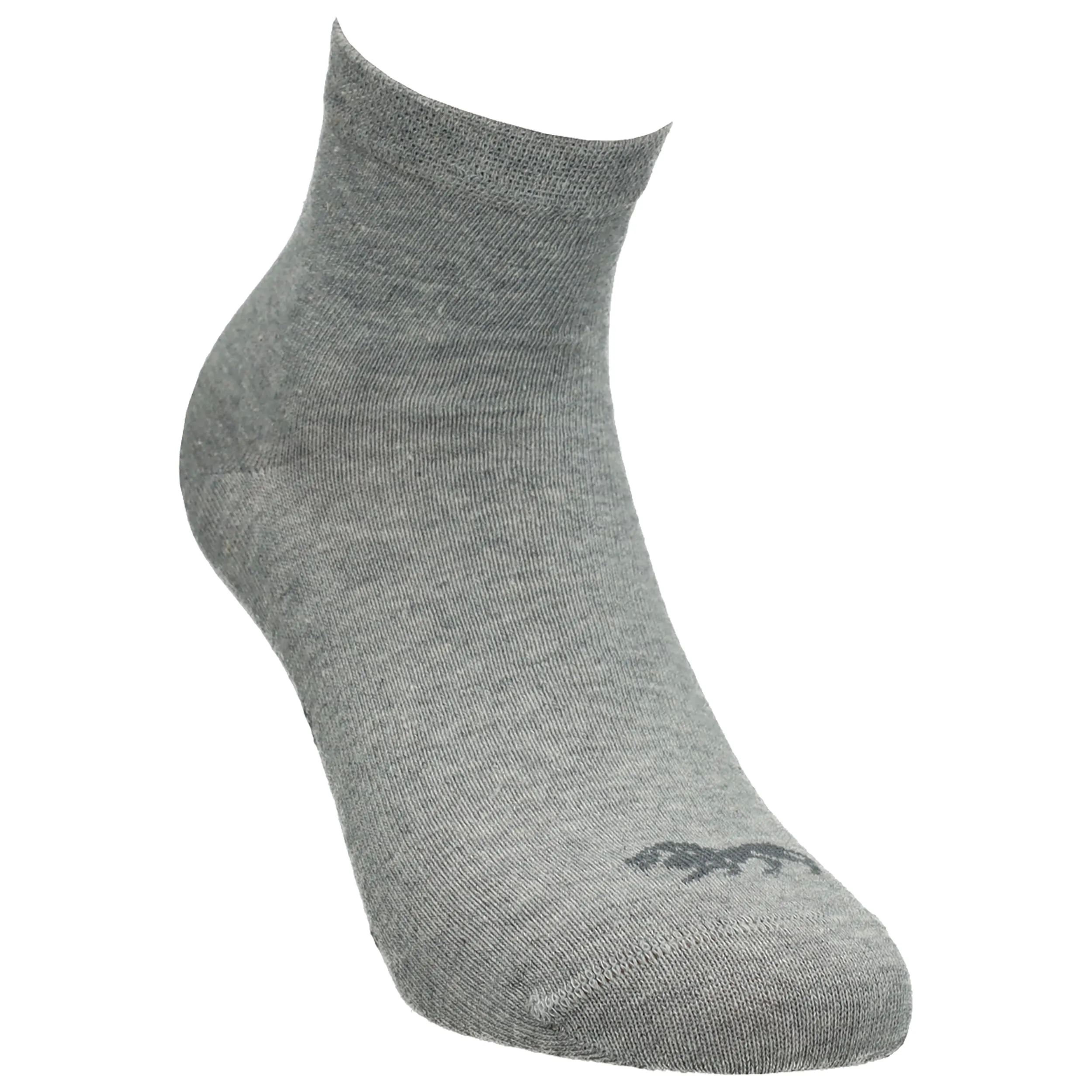 Lonsdale Quarter 6 Paia di calzini sopra la caviglia in cotone, Grigio Melange, 43-46 - immagine 5