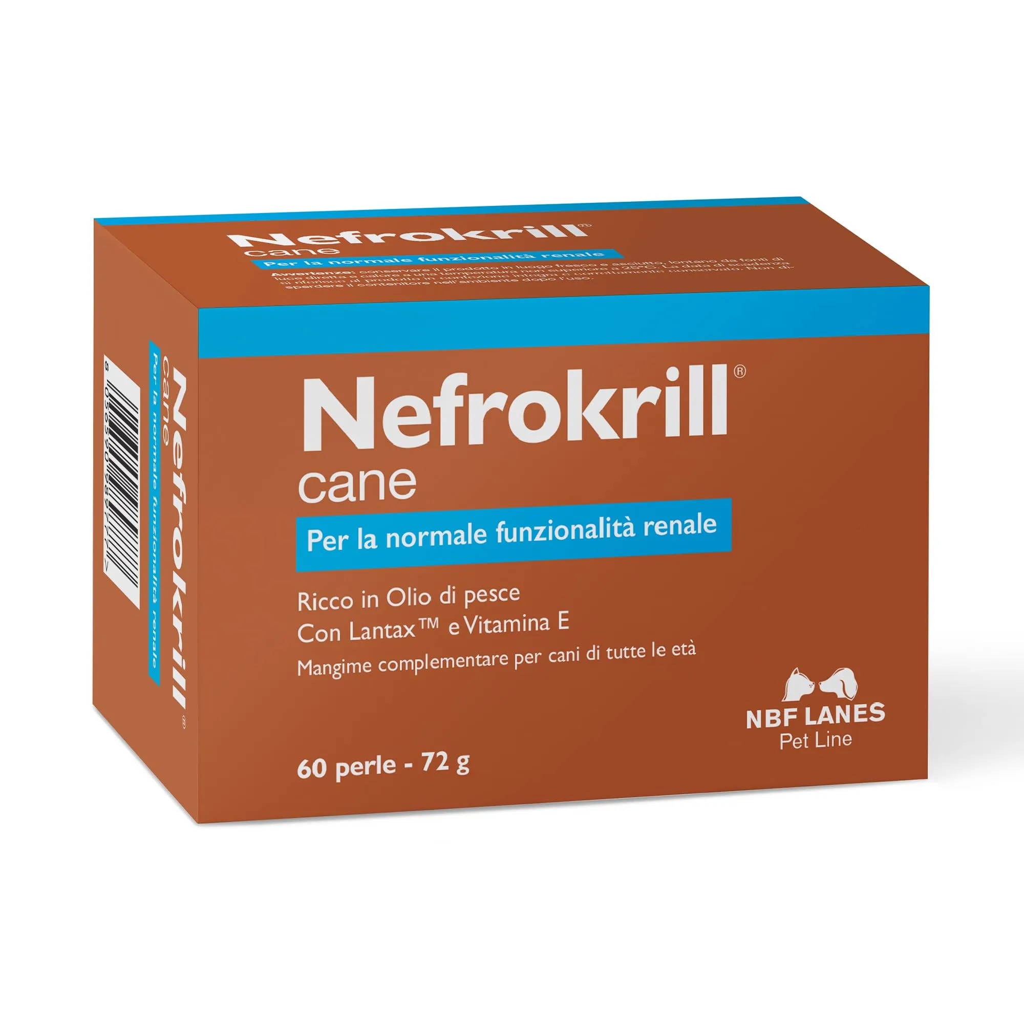 NBF Lanes Nefrokrill Cane, 60 Perle Softgel - immagine 1