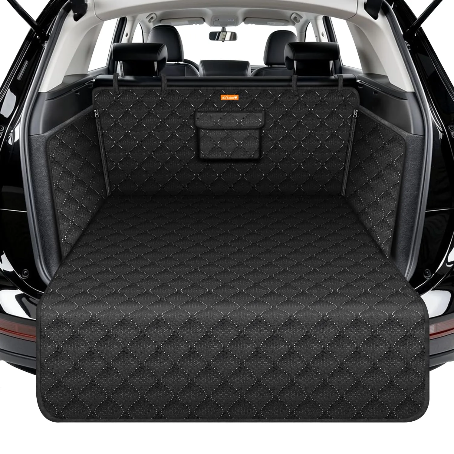 Alfheim Telo Bagagliaio Auto Doppio Livello per Cani, 180cm × 102cm, Nero - immagine 1