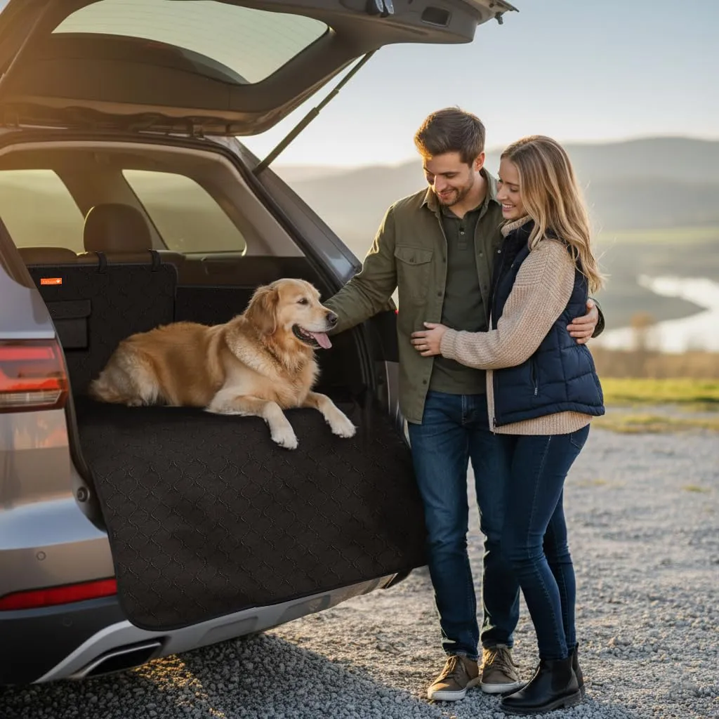 Alfheim Telo Bagagliaio Auto Doppio Livello per Cani, 180cm × 102cm, Nero - immagine 6