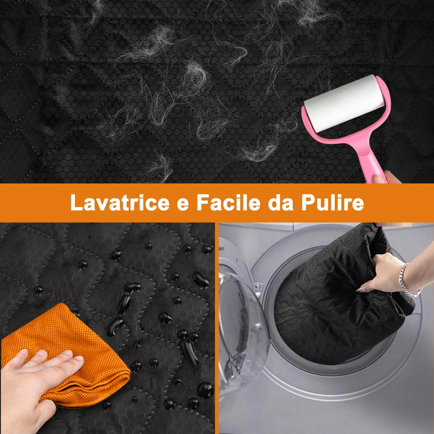Alfheim Telo Bagagliaio Auto Doppio Livello per Cani, 180cm × 102cm, Nero - immagine 8