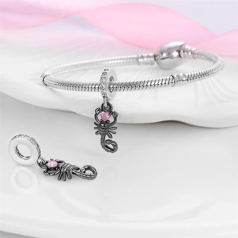 KUNSIR Ciondolo in Argento Sterling 925 con Cubic Zirconia per Braccialetti e Collane Europei - immagine 2