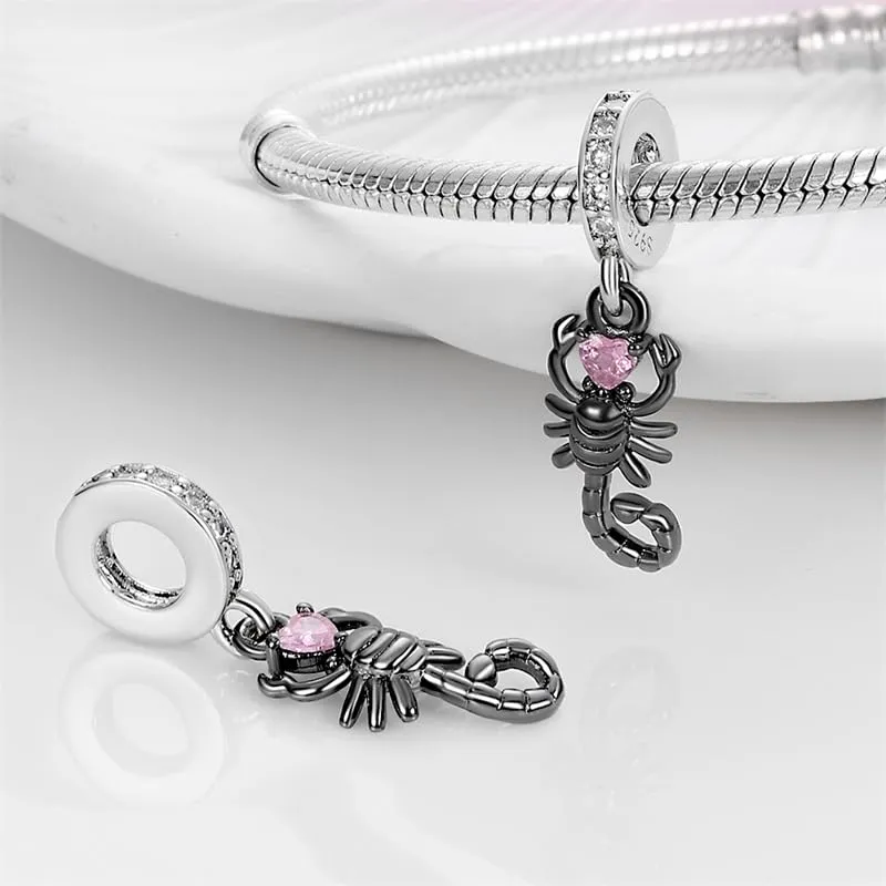 KUNSIR Ciondolo in Argento Sterling 925 con Cubic Zirconia per Braccialetti e Collane Europei - immagine 3
