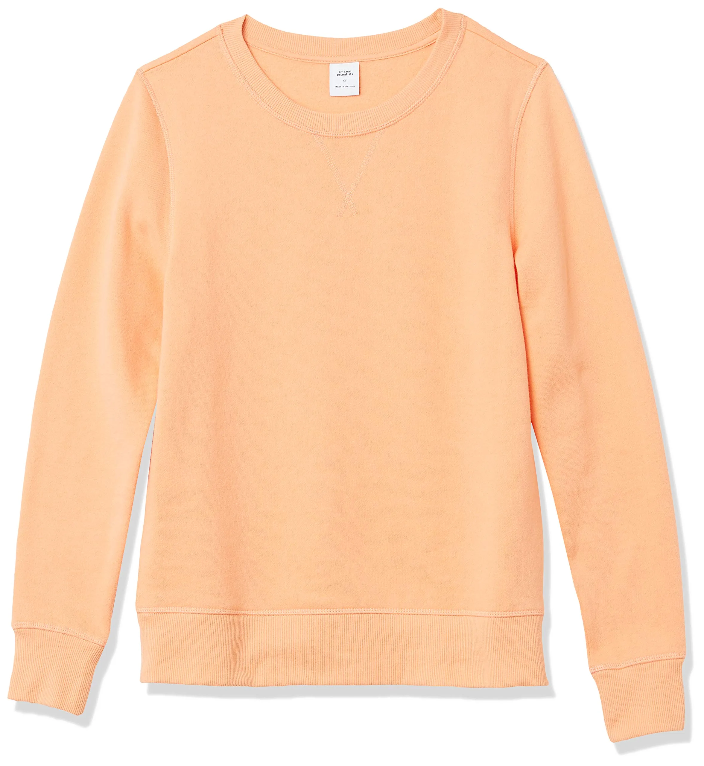 Amazon Essentials Felpa Girocollo da Donna in Pile di Spugna Francese, Arancione Melone, XXL - immagine 8