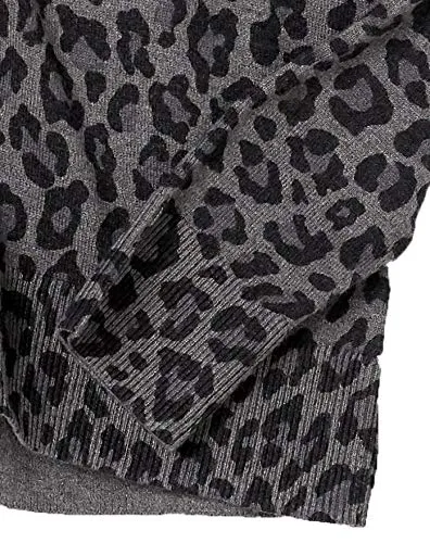 Amazon Essentials Felpa Cardigan Leggera Donna, Carbone Puntinato Animalier, XXL - immagine 8