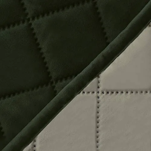 Easy-Going Copridivano Reversibile a 4 Posti Impermeabile con Cinghie Elastiche e Tubi in Schiuma (XXL, Verde Militare/Beige) - immagine 6
