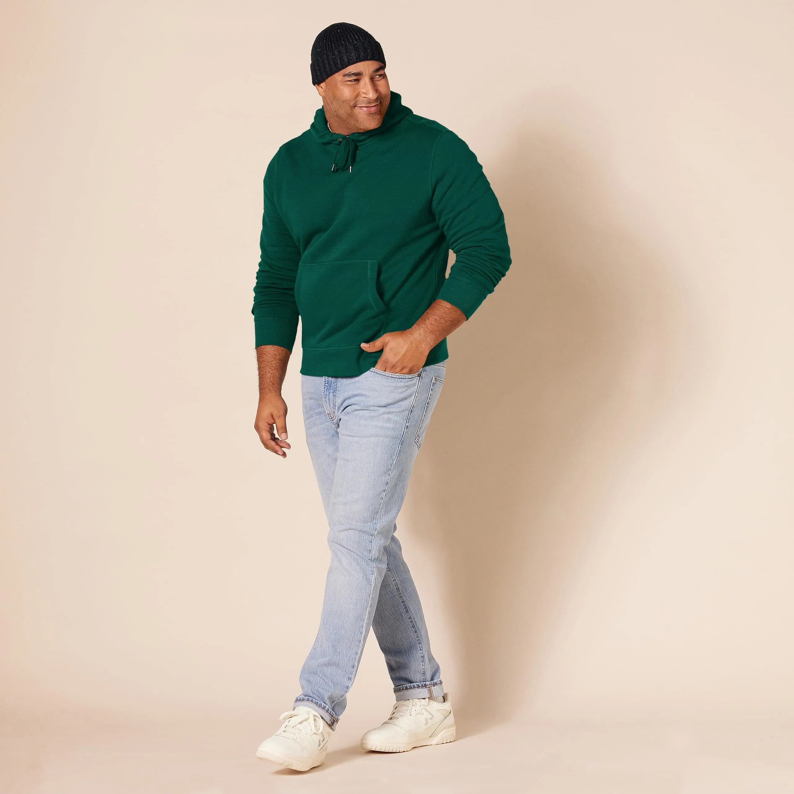 Amazon Essentials Felpa con Cappuccio Uomo, Verde Bosco, L - immagine 8