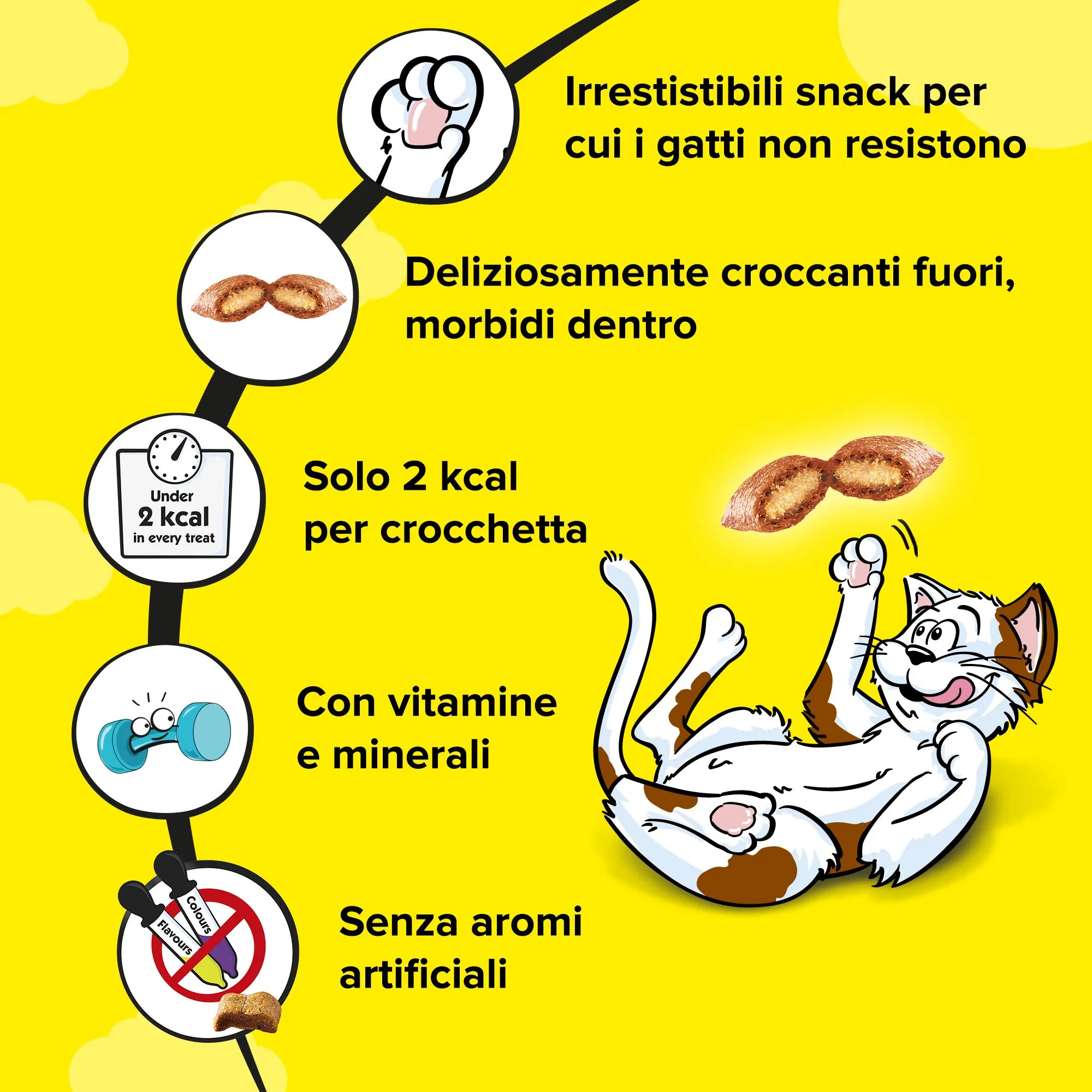 Catisfactions Snack per Gatto, Salmone, 6 x 60 g - immagine 3