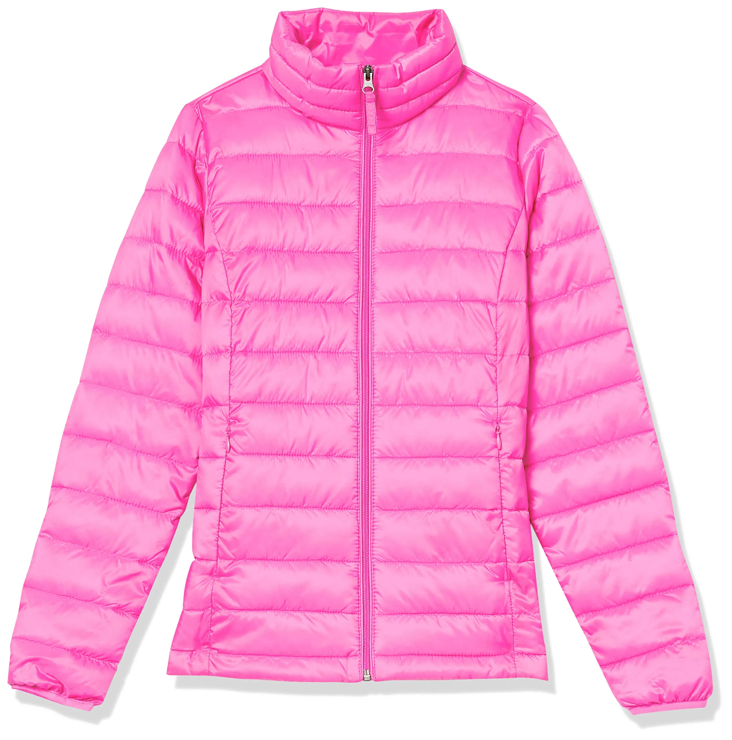 Amazon Essentials Piumino leggero resistente all'acqua ripiegabile Donna, Rosa Fluo, XL - immagine 9