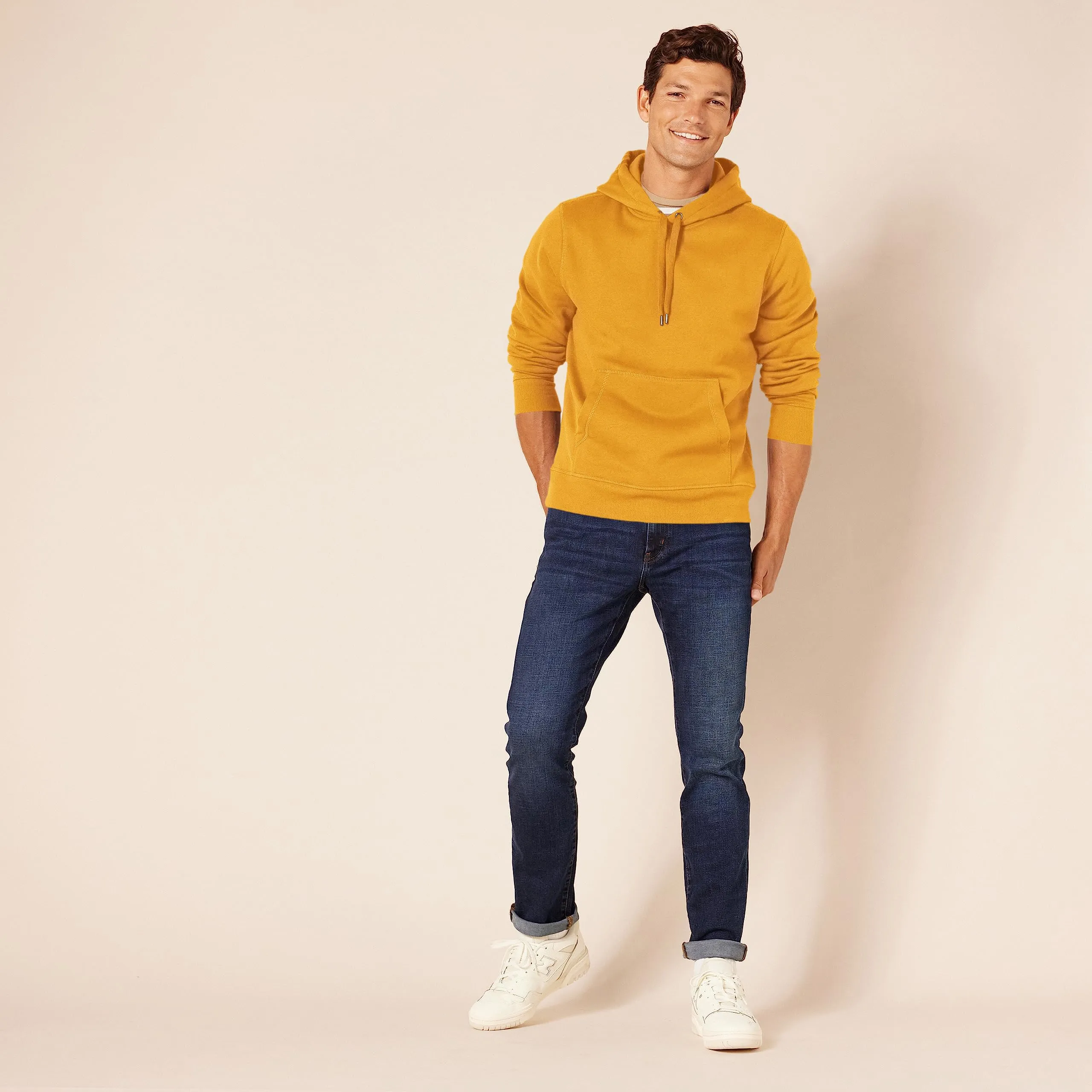 Amazon Essentials Felpa con Cappuccio Uomo, Oro, XXL - immagine 4