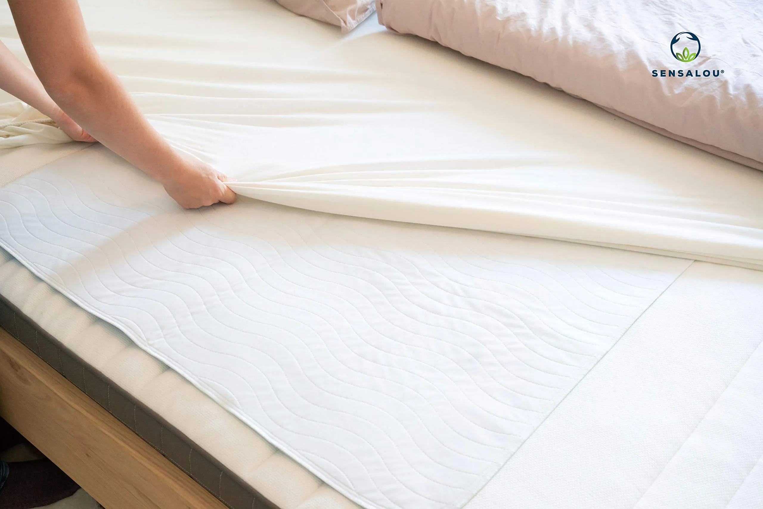 Sensalou Traversa Letto Lavabile 50x90 cm, Set da 2 Riutilizzabili - immagine 8