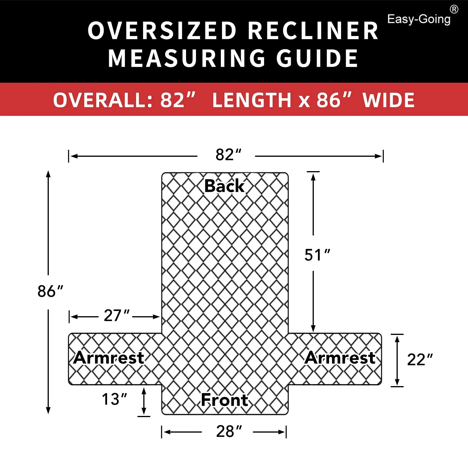Easy-Going Copridivano Reversibile per Poltrona Reclinabile Extra Large - immagine 6