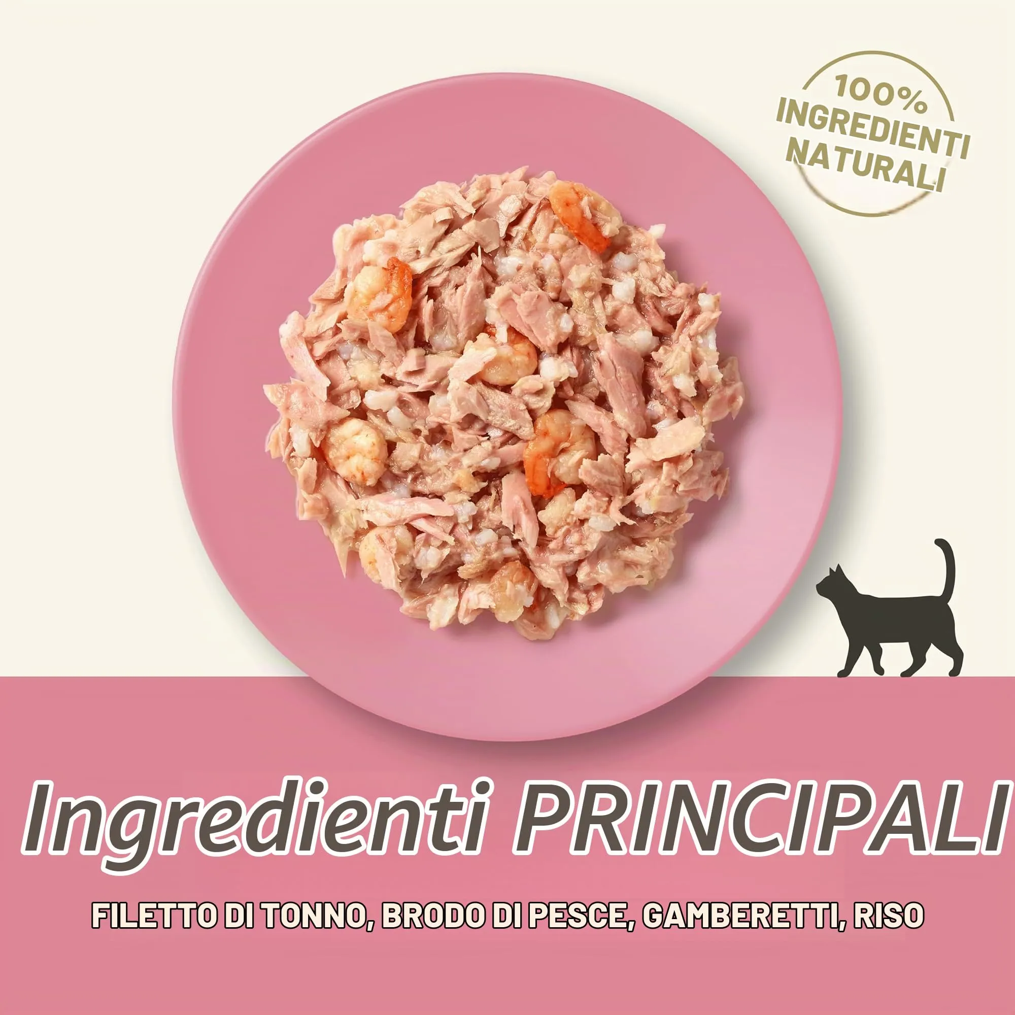 Applaws Cibo Umido per Gatti Adulti Tonno Filetto e Gamberetti in Brodo 24 x 70g - immagine 3
