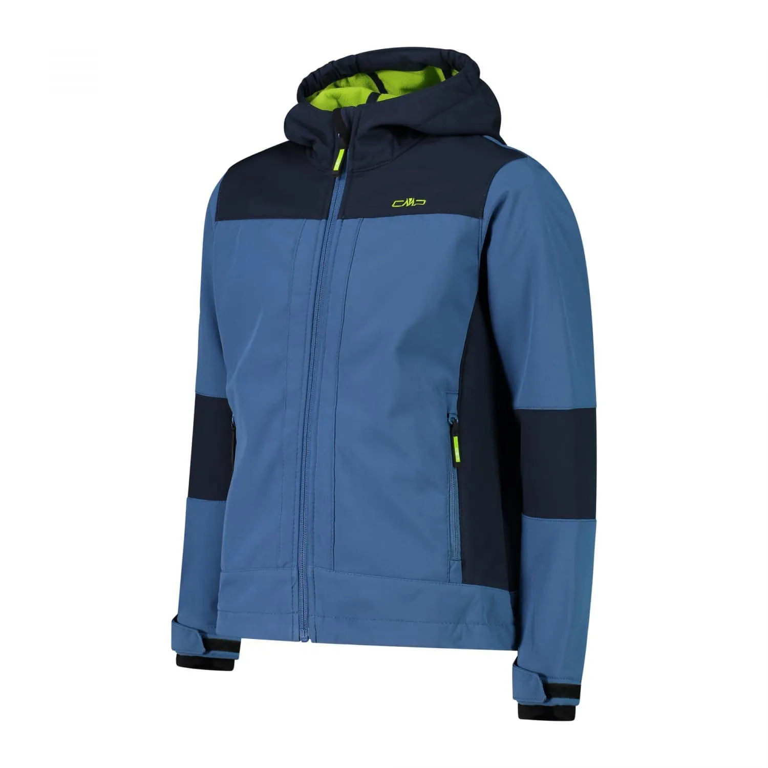 CMP Giacca Softshell Bambini con Cappuccio Fisso, Dusty Blue-B.Blue, 116 - immagine 3