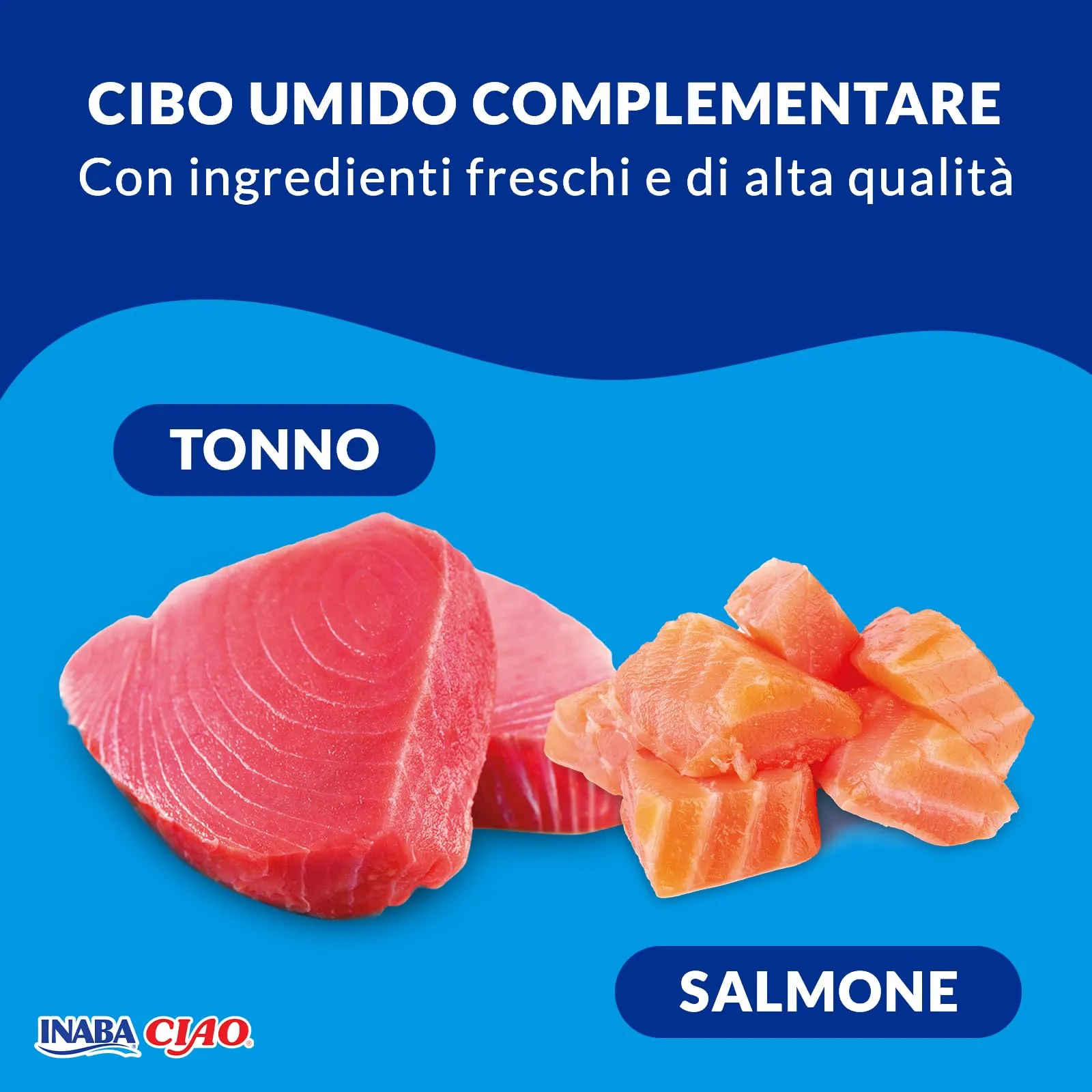 INABA Ciao Bisque Cibo Umido per Gatti al Tonno e Salmone, 40g - immagine 3