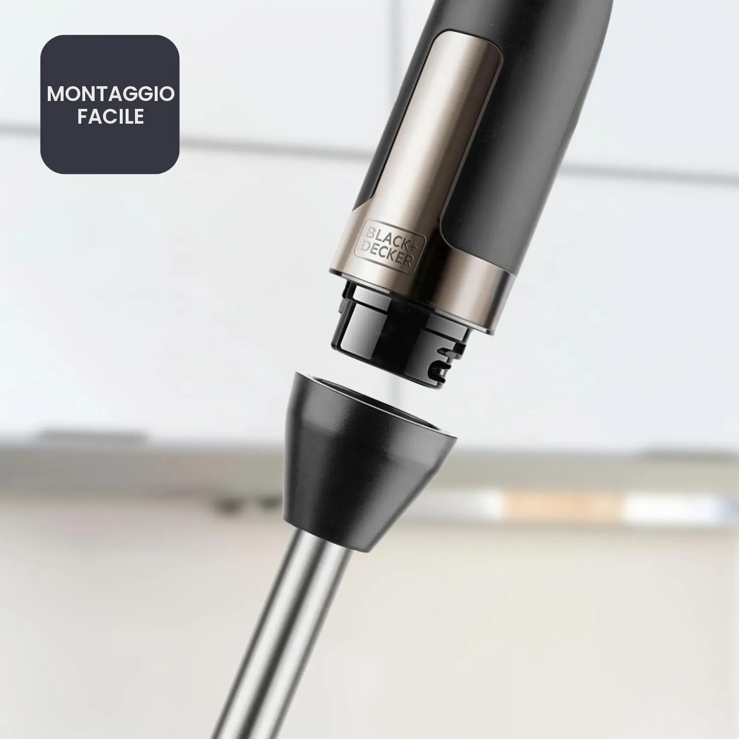 BLACK+DECKER Frullatore a Immersione BXHBA1500E 1500W, 20 Velocità e Turbo, Lame in Acciaio Inox e Accessori - immagine 6