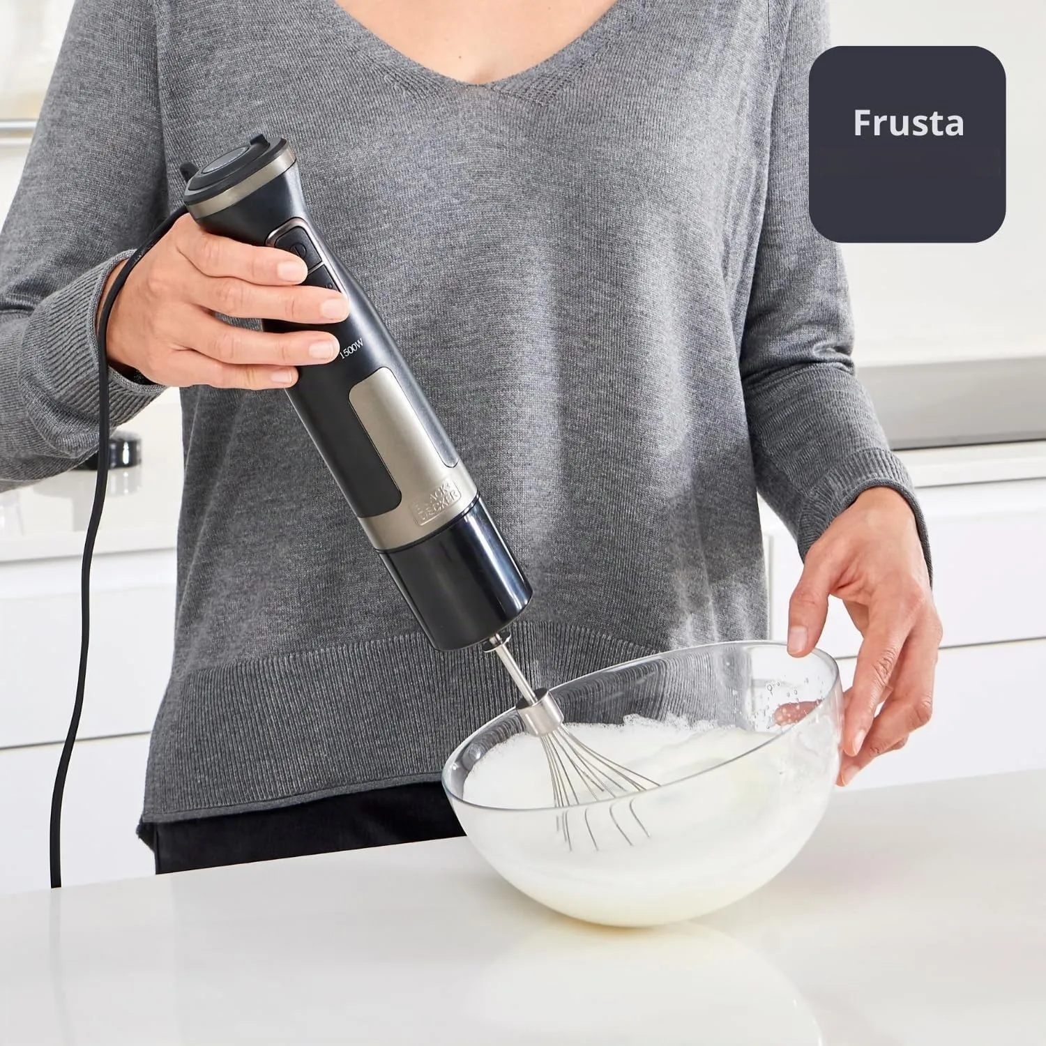 BLACK+DECKER Frullatore a Immersione BXHBA1500E 1500W, 20 Velocità e Turbo, Lame in Acciaio Inox e Accessori - immagine 10