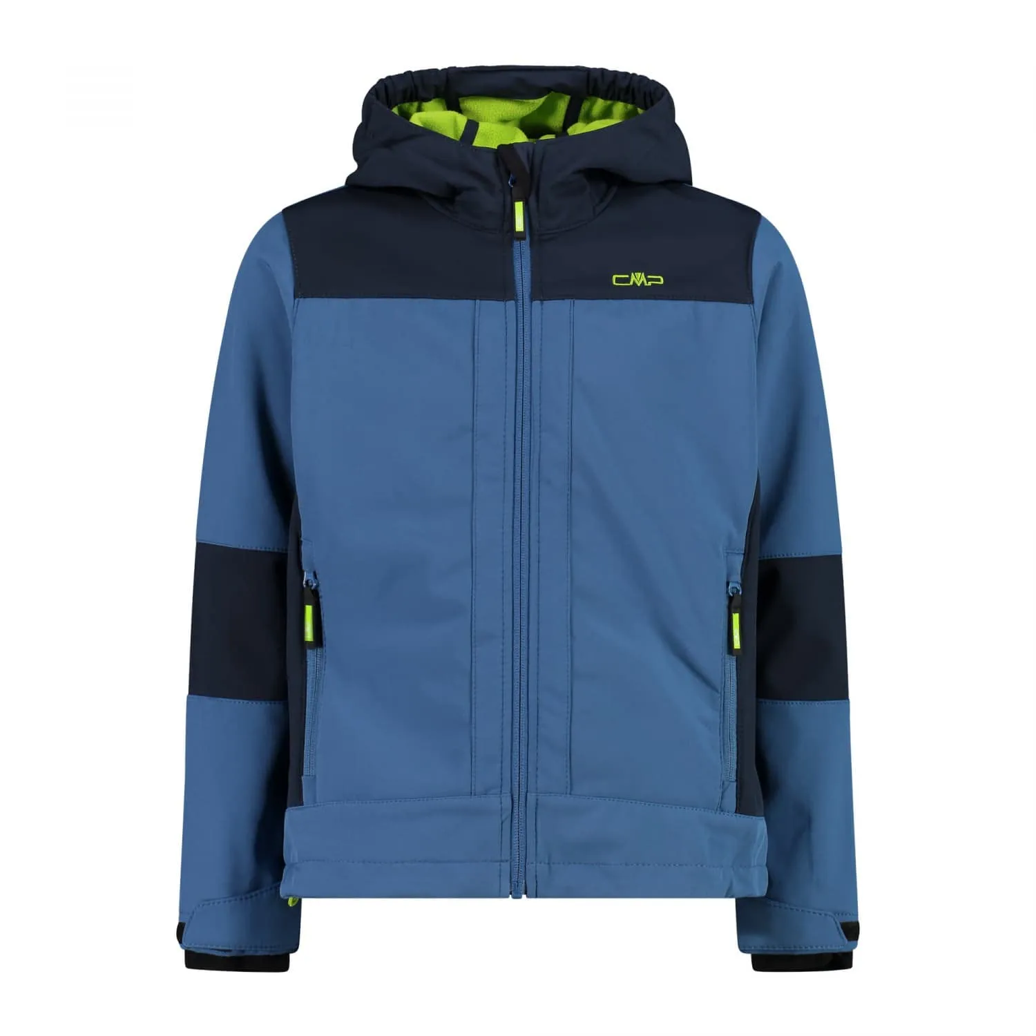 CMP Giacca in Softshell da Bambini con Cappuccio Fisso, Dusty Blue-B.Blue, 152 - immagine 1