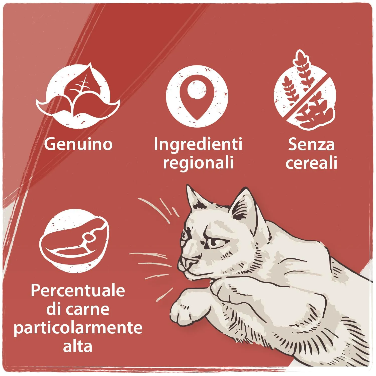 VenandiAnimal Cibo secco per gatti premium al pollo, senza cereali, 6.5 kg - immagine 5