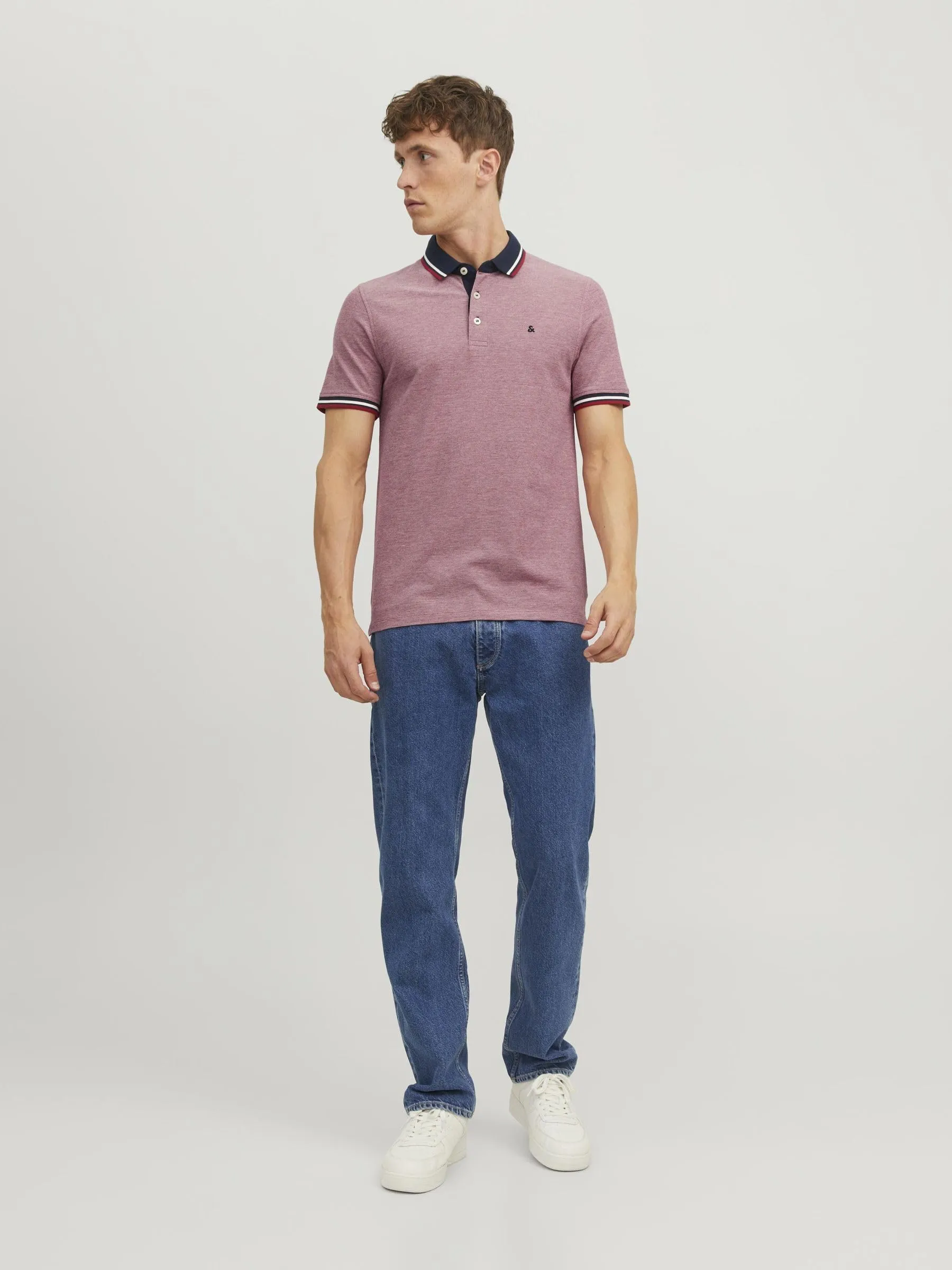 Jack & Jones Jjepaulos Polo SS Noos, Rio Red, XS - immagine 5