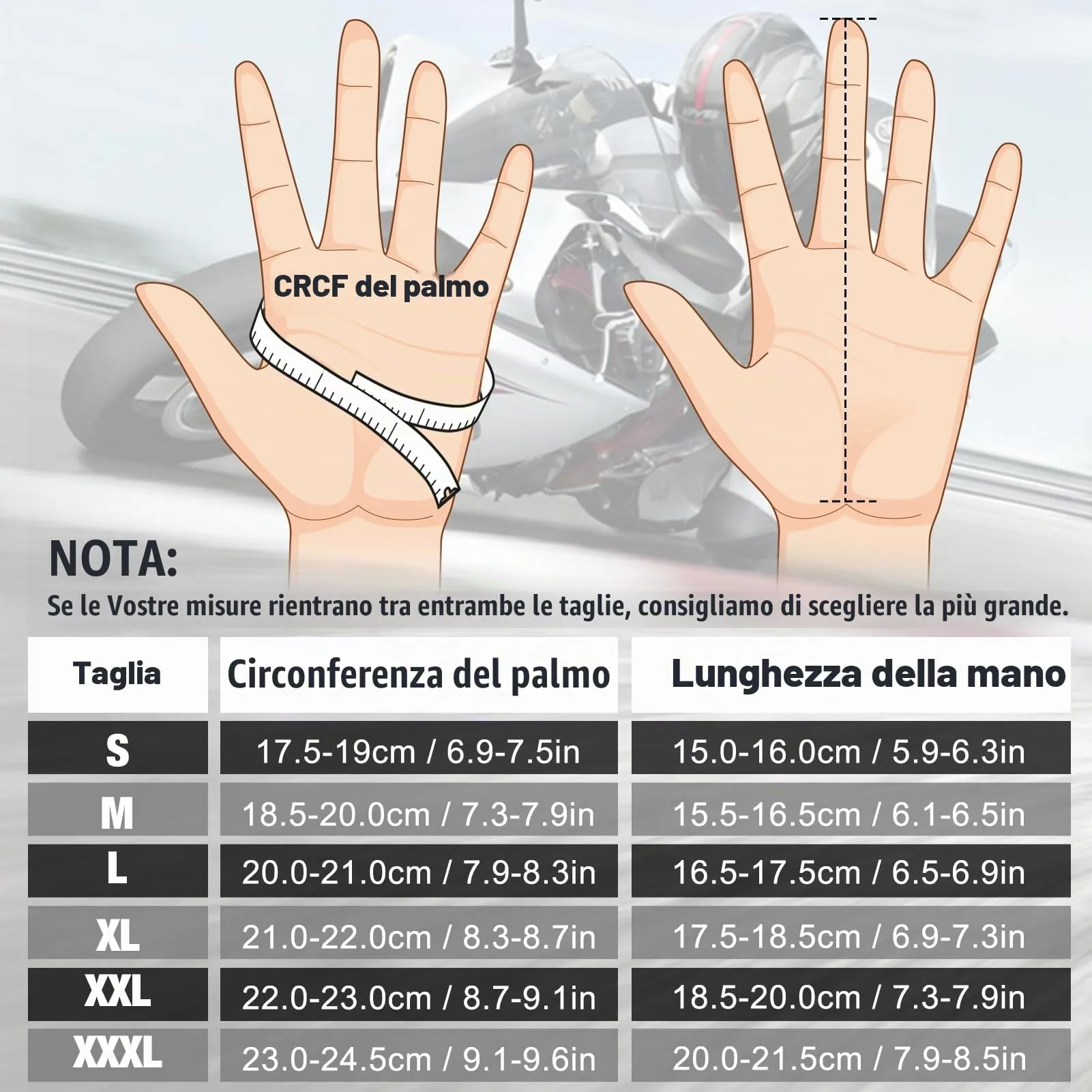 COFIT Guanti da Moto Touchscreen - Rosso, Taglia M - immagine 5