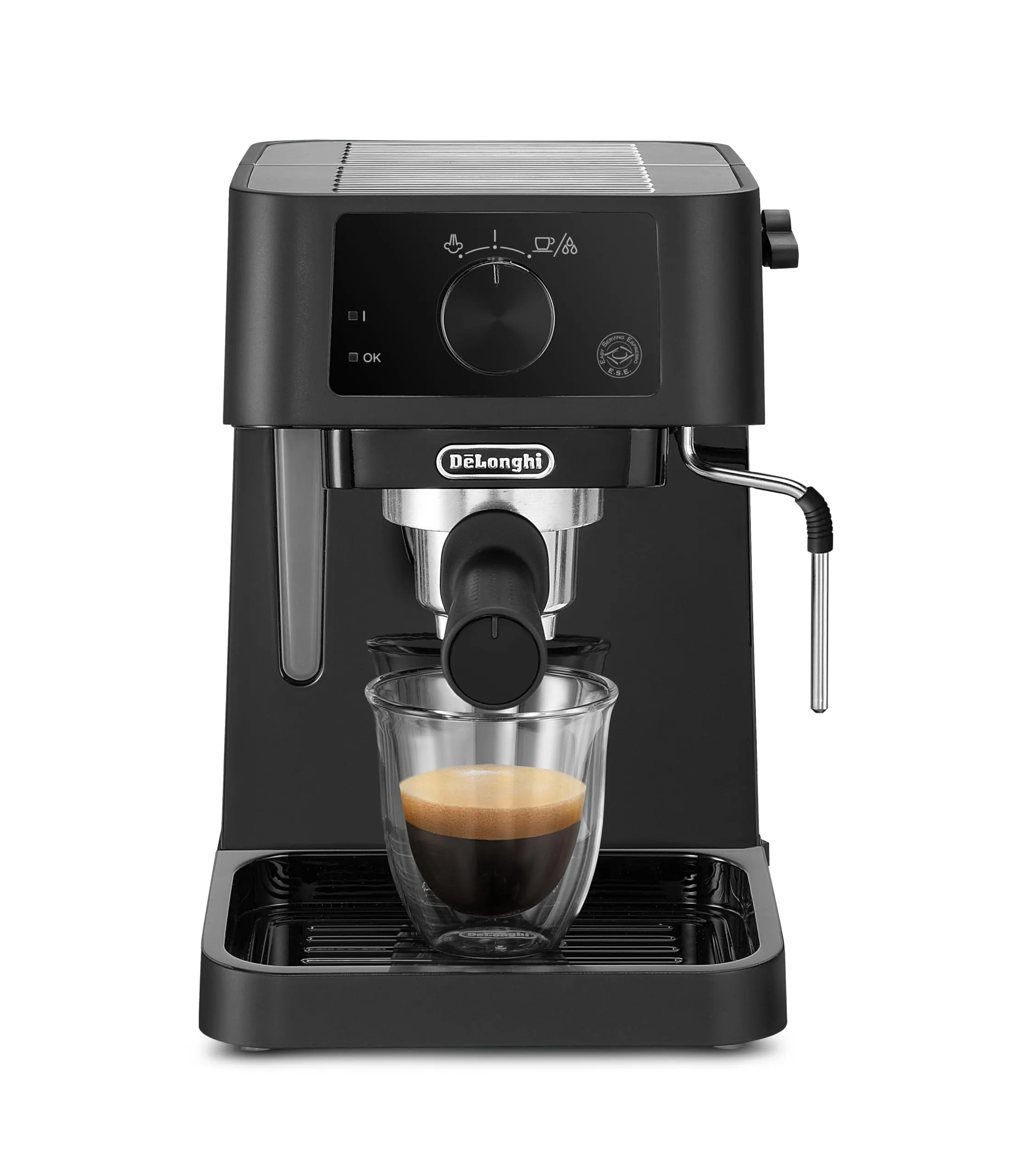 De'Longhi Stilosa EC235.BK Macchina da Caffè Espresso e Cappuccino, Polvere o Cialde E.S.E., Nero - immagine 4