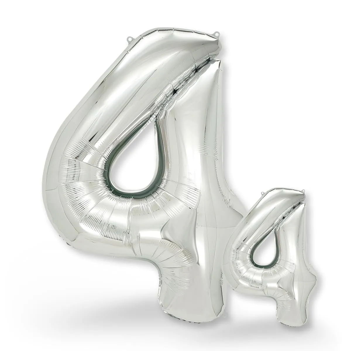 FUNXGO Palloncino Numero 4 Argento - immagine 1