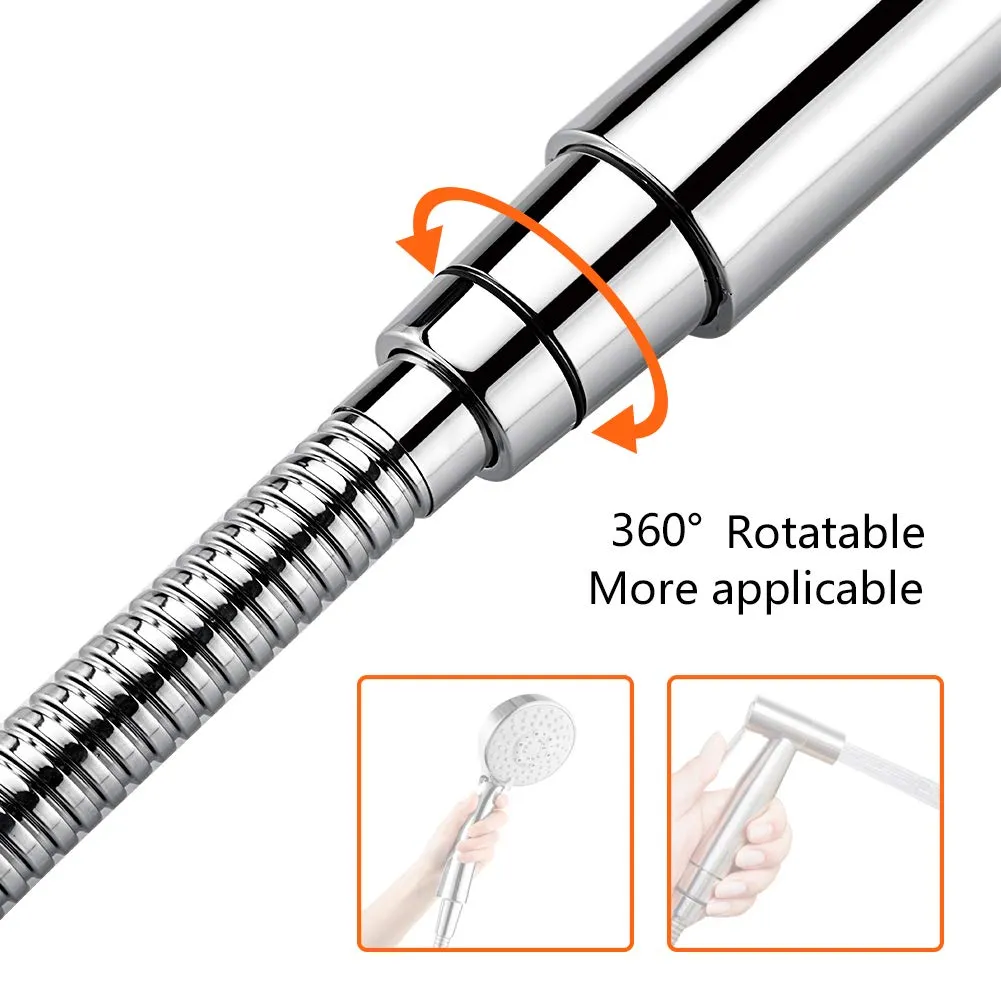 Grifema Tubo Doccia in Acciaio Inox, Flessibile Universale, 2 m, Argento - immagine 7