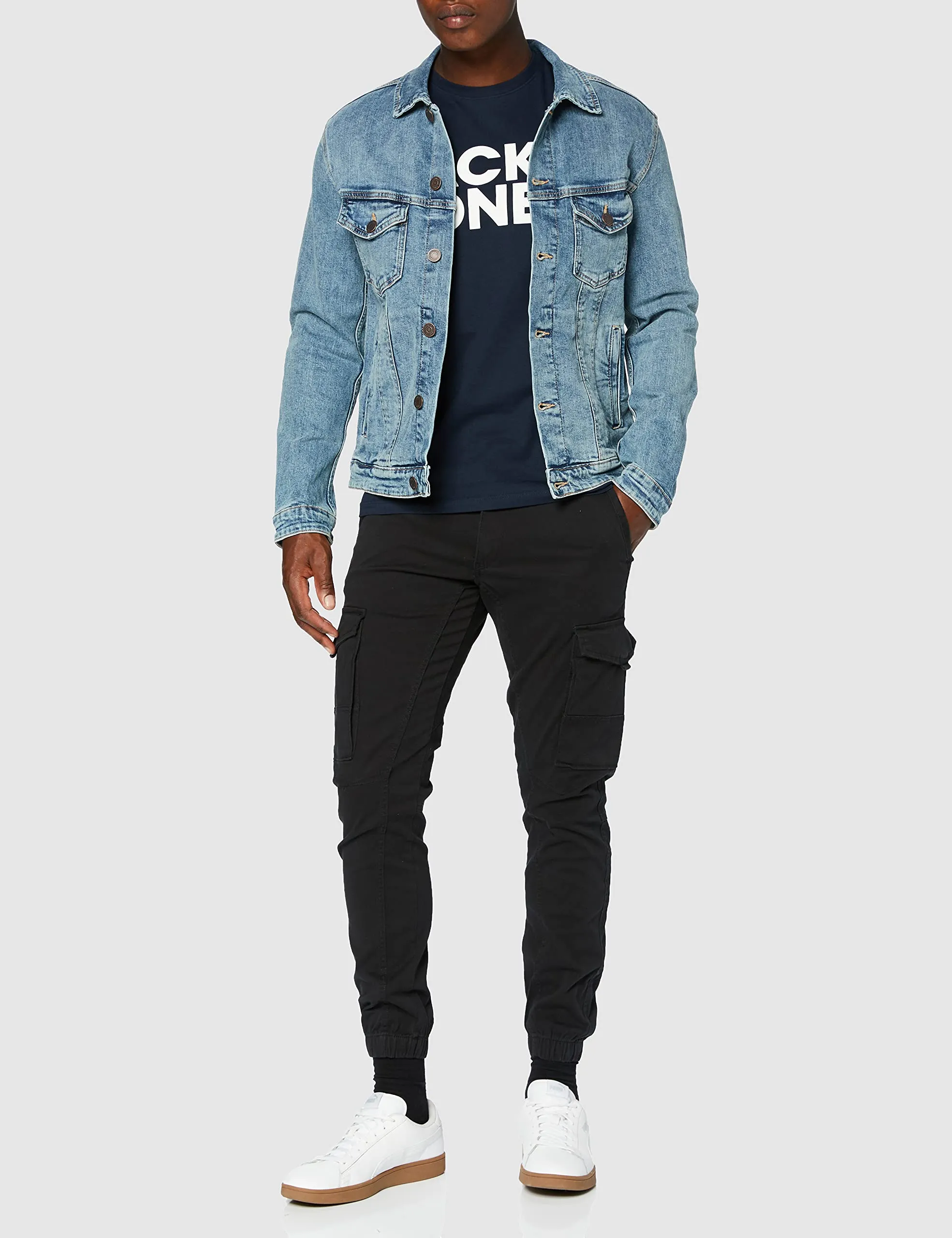 Jack & Jones Jjipaul Jjflake Pantaloni da Uomo, Nero, 34W / 36L - immagine 2