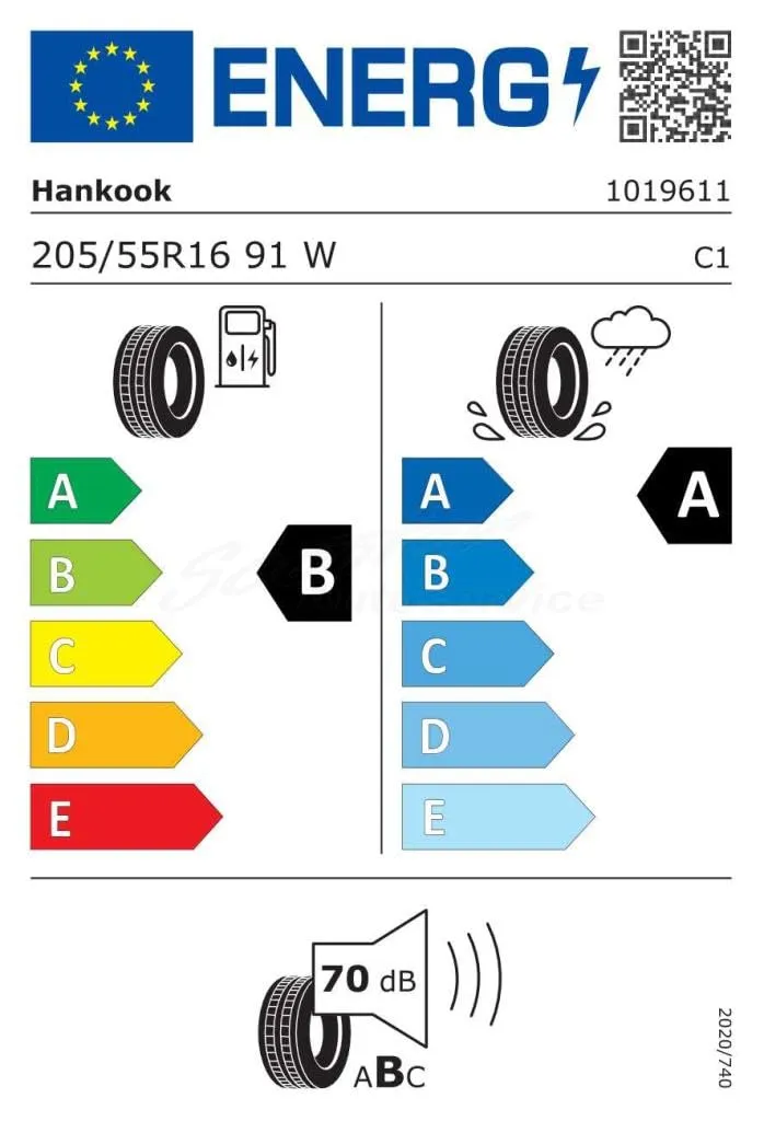 Hankook Ventus Prime 3 K125B 205 55 R16 91W TL Estivi per Auto - immagine 2