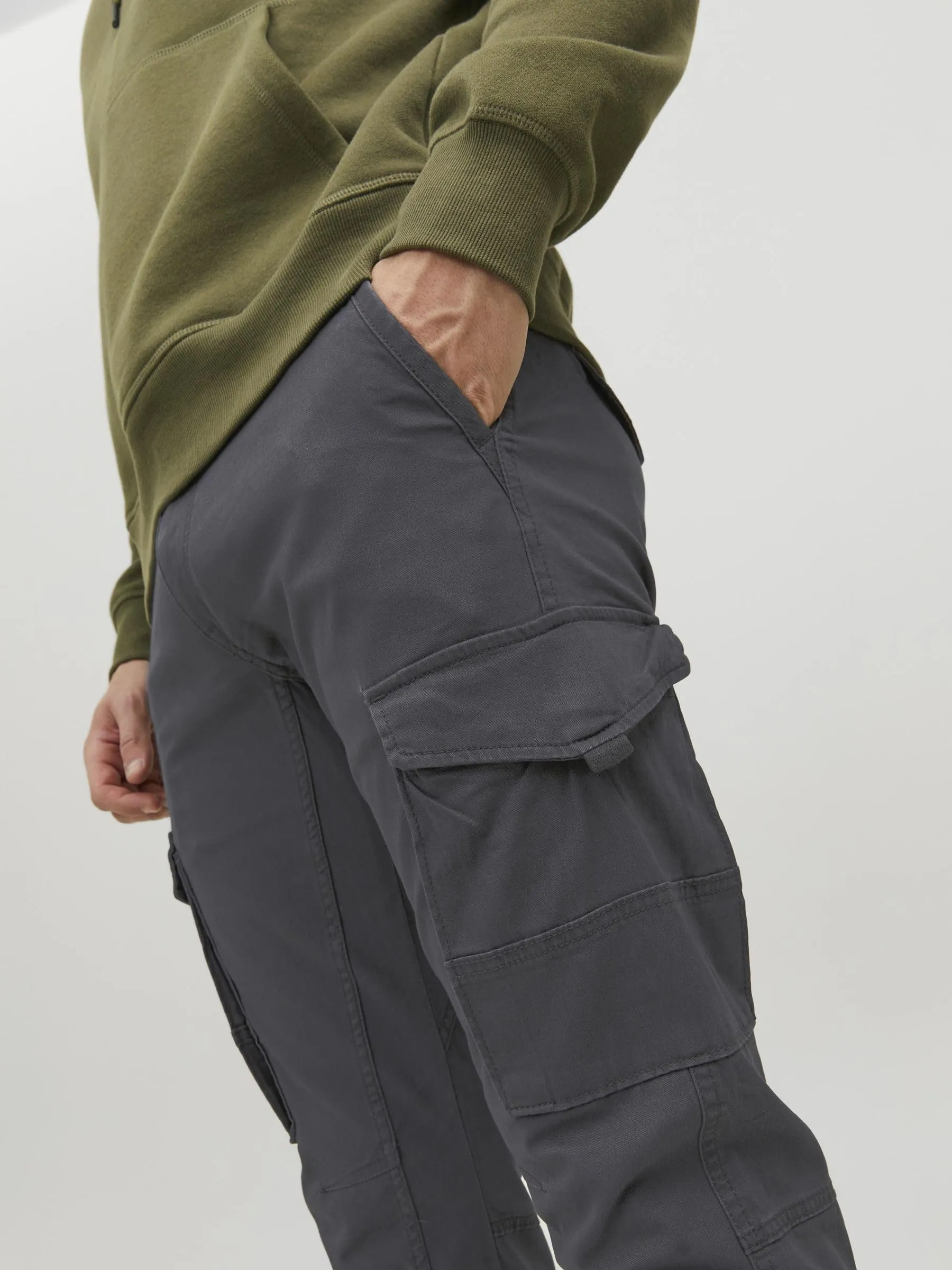 Jack & Jones Jjipaul Jjflake Men's Pants, Asphalt, 33W / 36L - immagine 7