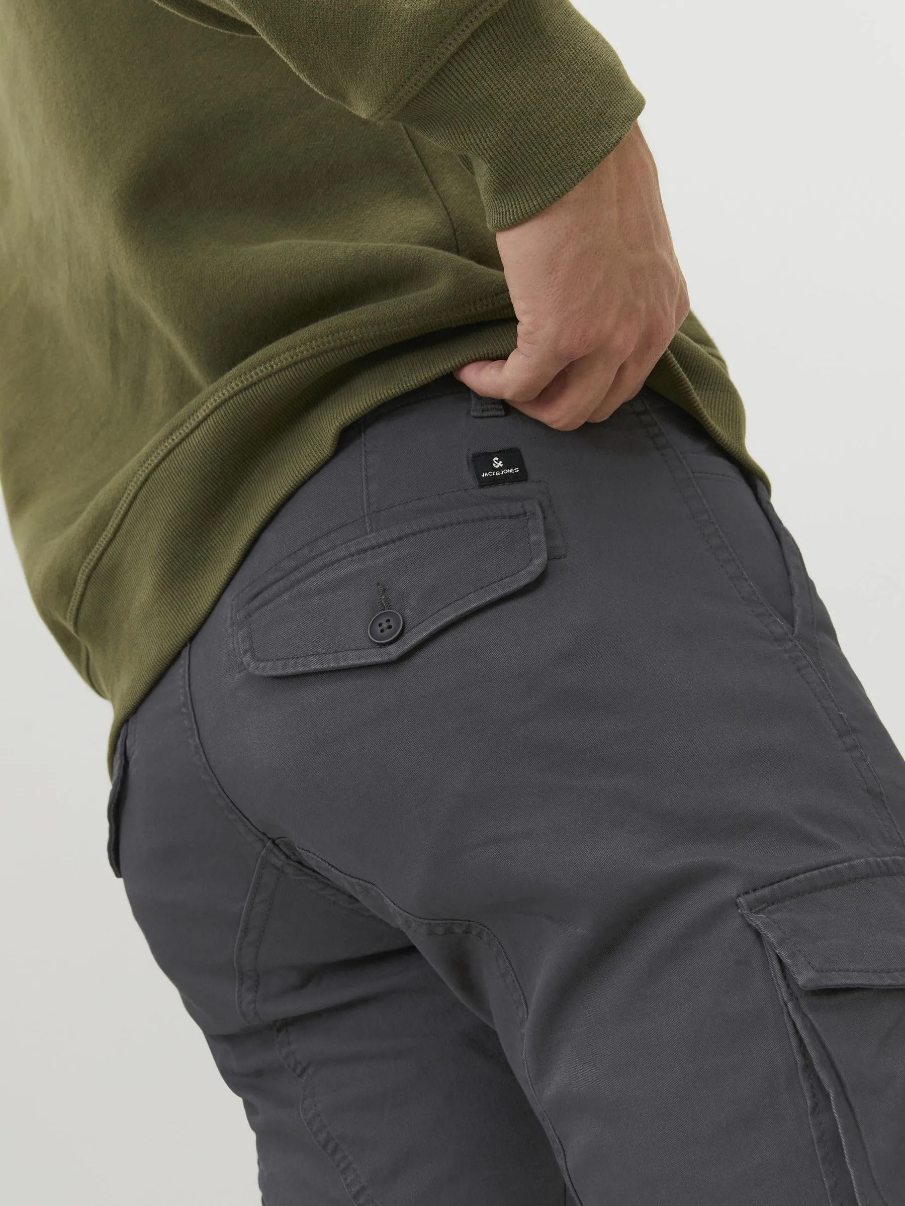Jack & Jones Jjipaul Jjflake Men's Pants, Grey Asphalt, 30W / 32L - immagine 6