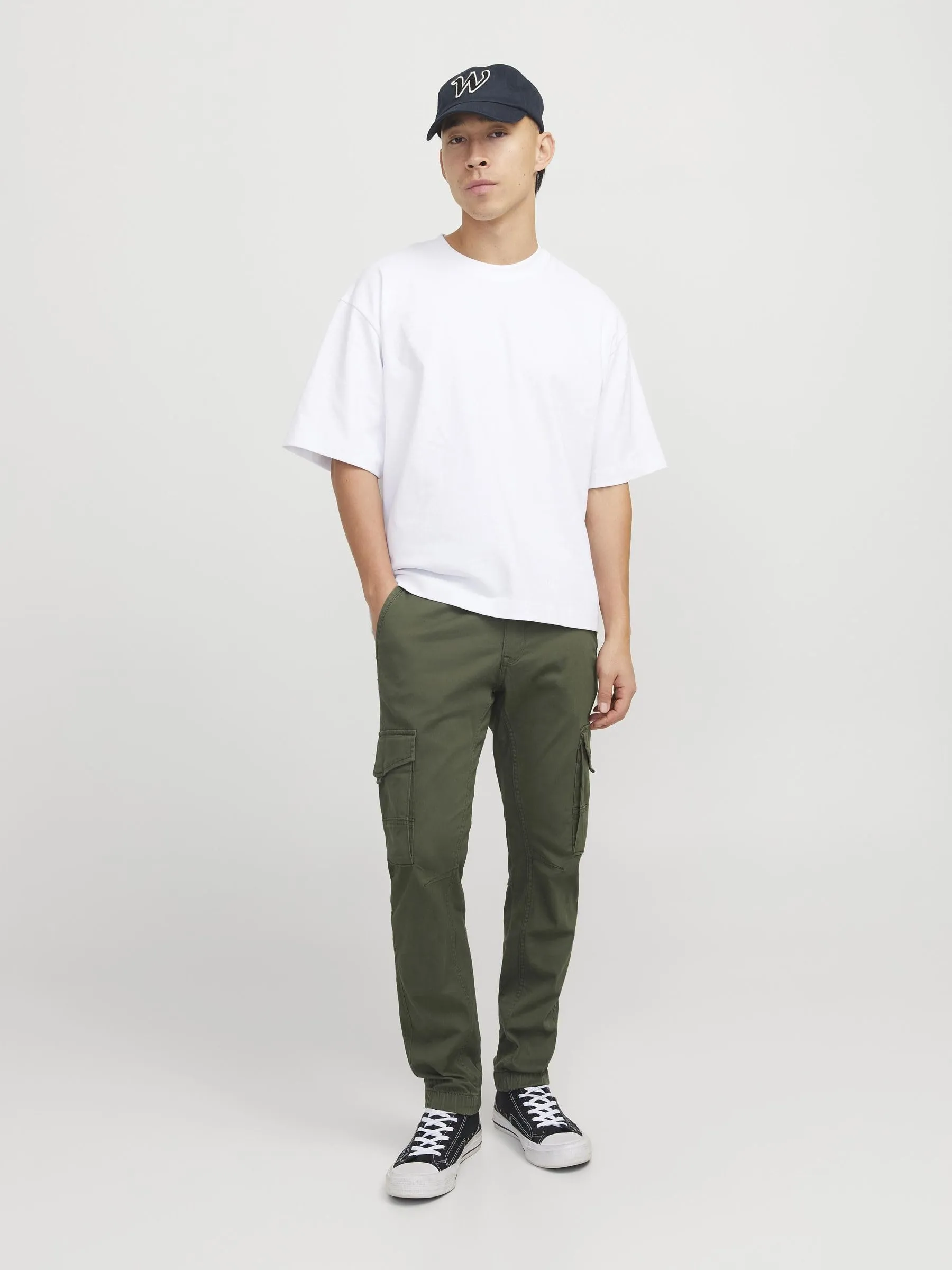 Jack & Jones Jjipaul Jjflake Pantaloni da Uomo, Verde Scuro, 34W / 32L - immagine 5