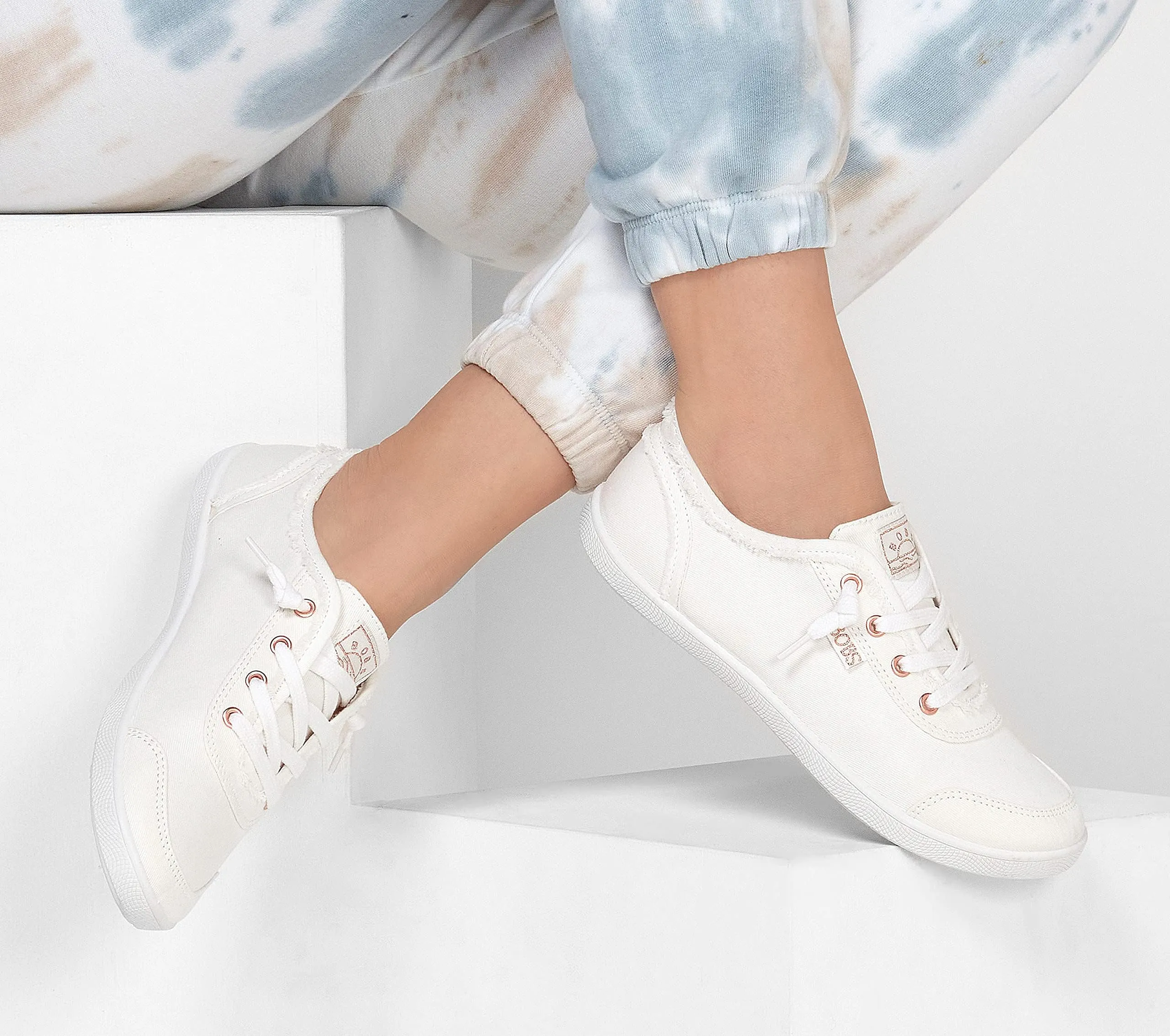 Skechers Bobs B Cute Women's Sneakers - White Canvas - 37 EU - immagine 2