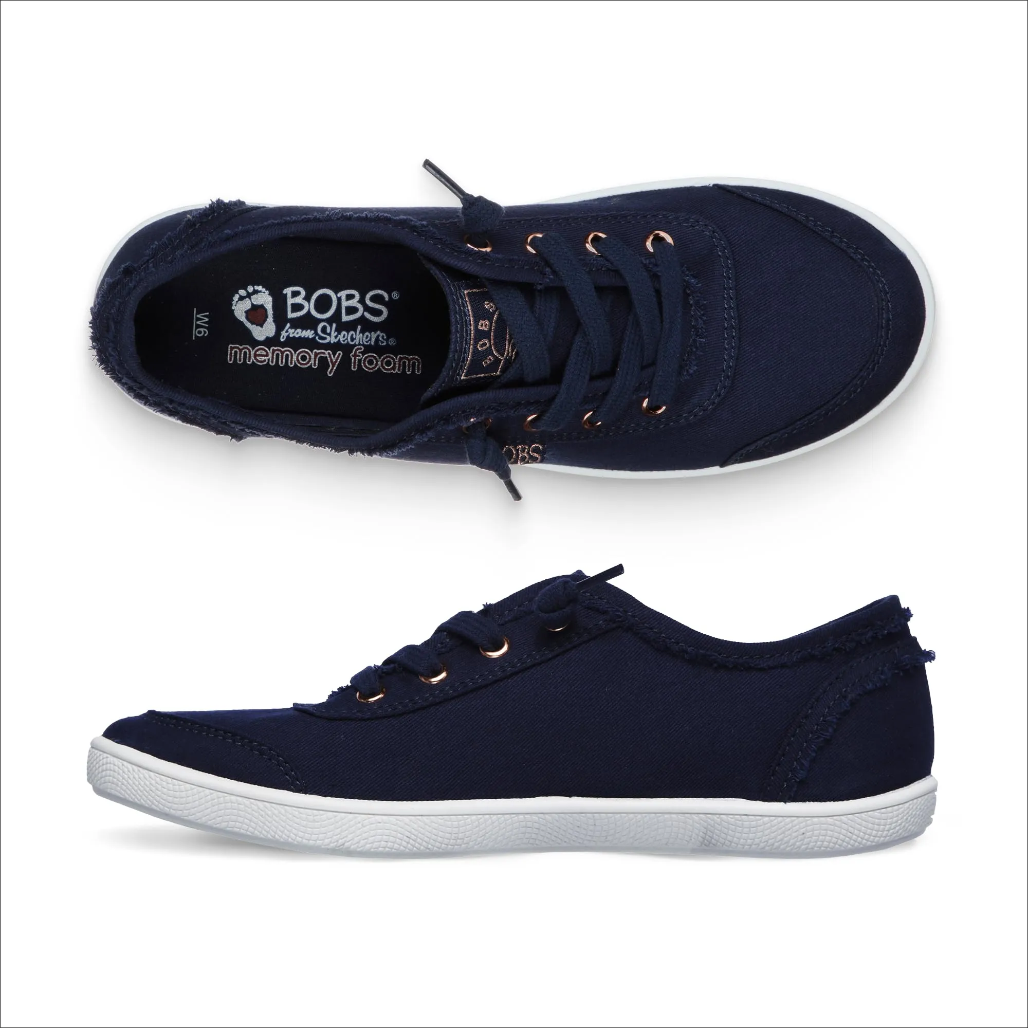 Skechers Bob's B Cute Scarpe da Ginnastica Donna, Navy Canvas, 36.5 EU - immagine 7