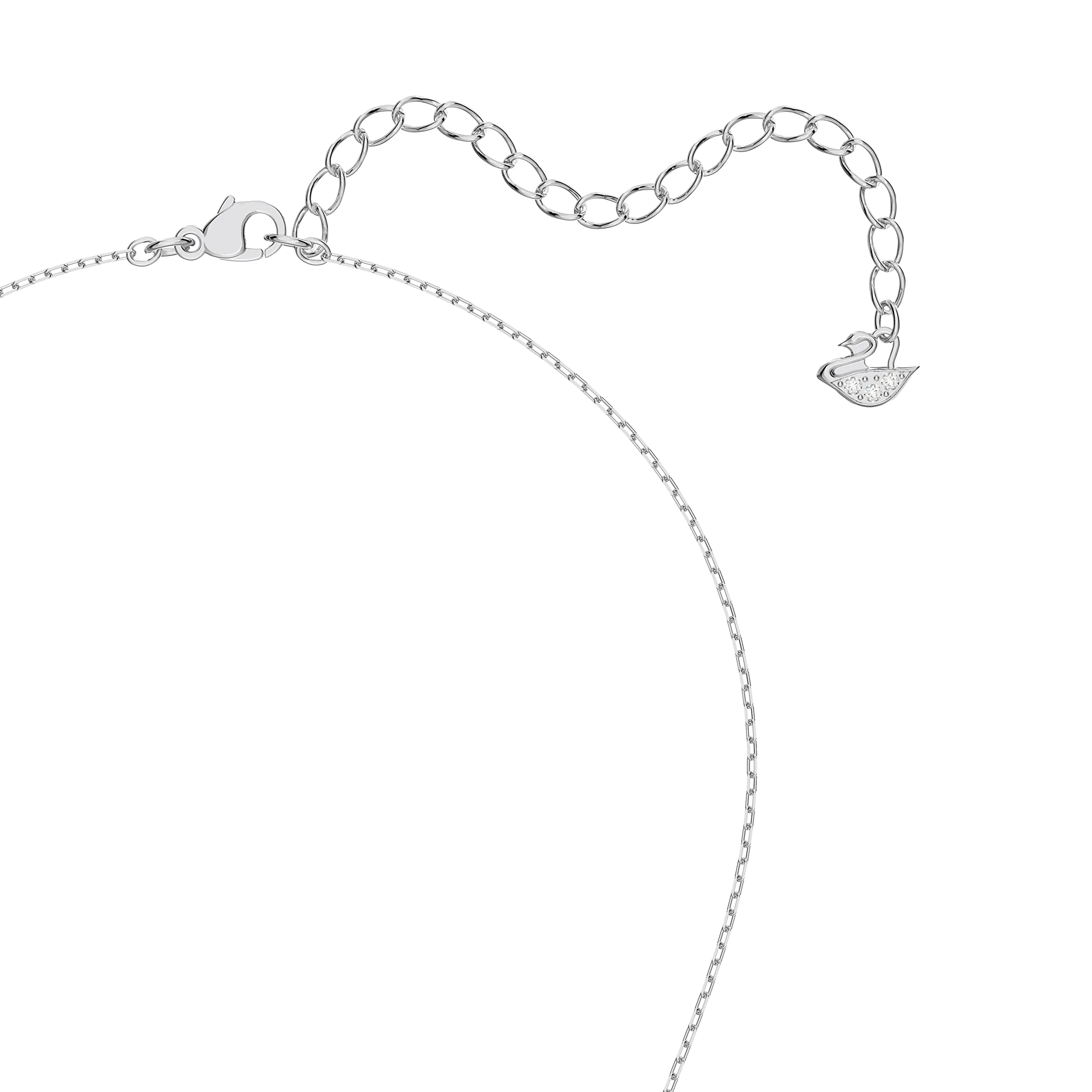 Swarovski Set Attract, Pear Cut, White, Rhodium Plated - immagine 2