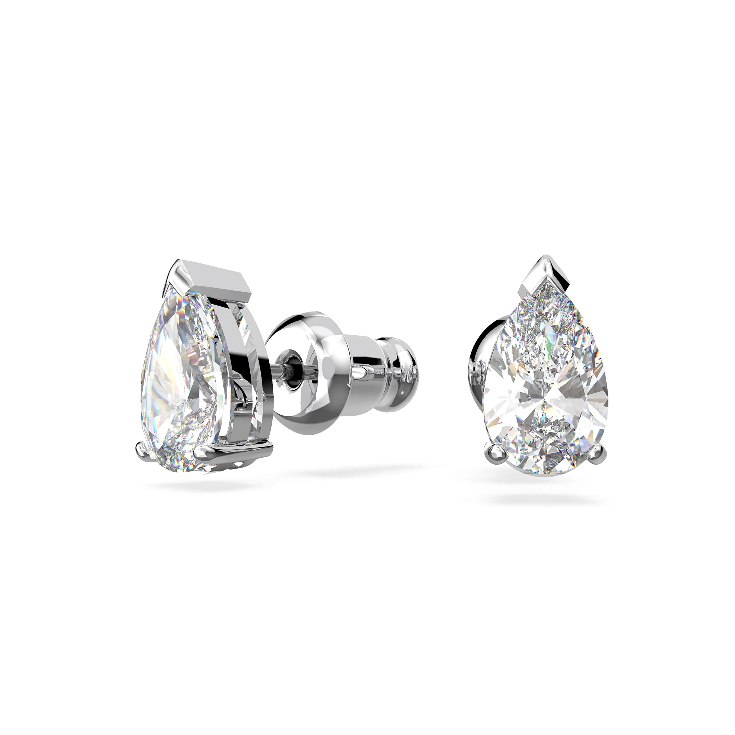 Swarovski Set Attract, Pear Cut, White, Rhodium Plated - immagine 4