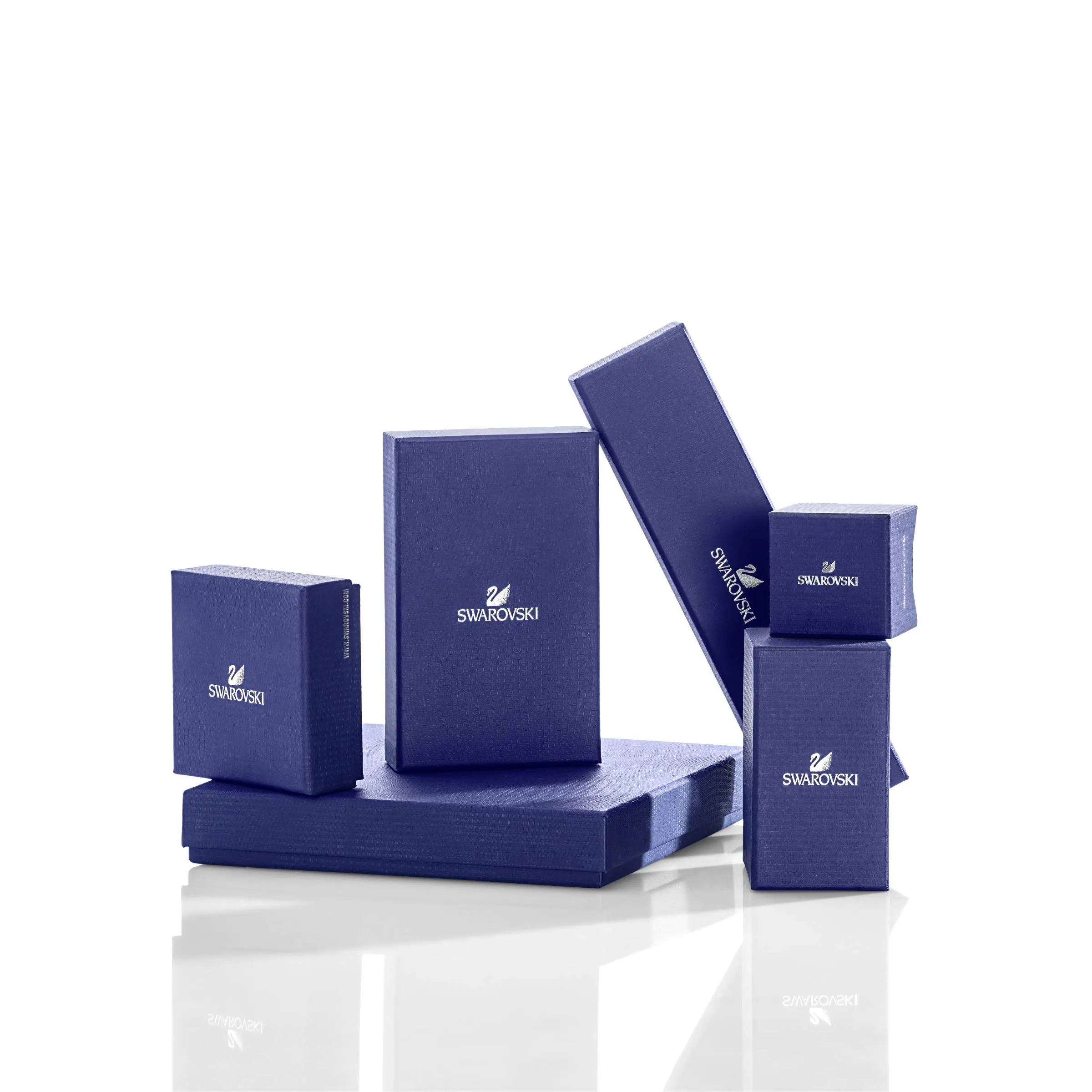 Swarovski Set Attract, Pear Cut, White, Rhodium Plated - immagine 6