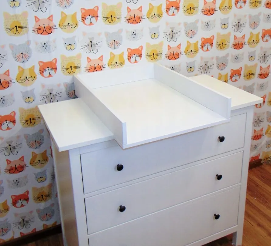 regalik Fasciatoio per IKEA Malm, per Cassettiera da 48 cm, Grigio Cenere - immagine 7