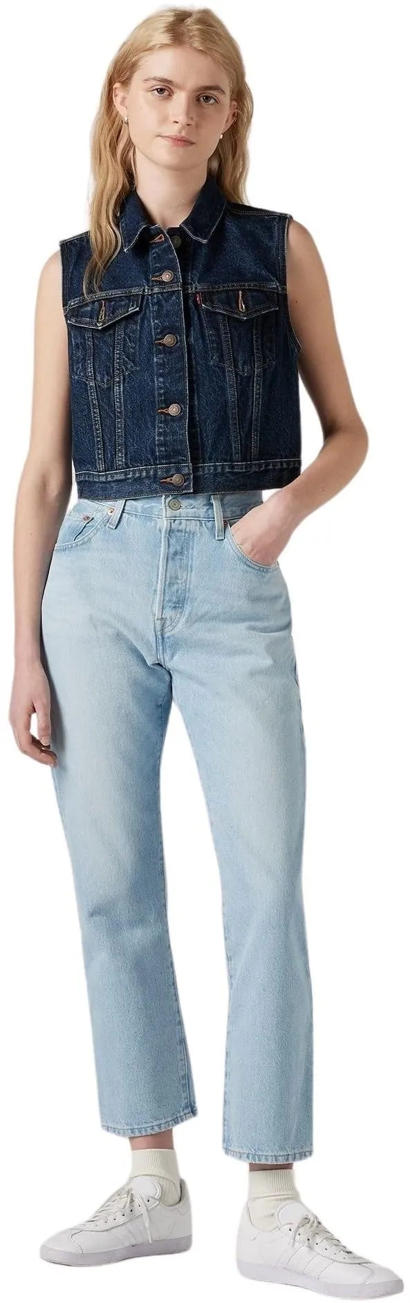 Levi's 501 Crop Jeans Donna Ojai Luxor Ra 27W / 26L - immagine 1