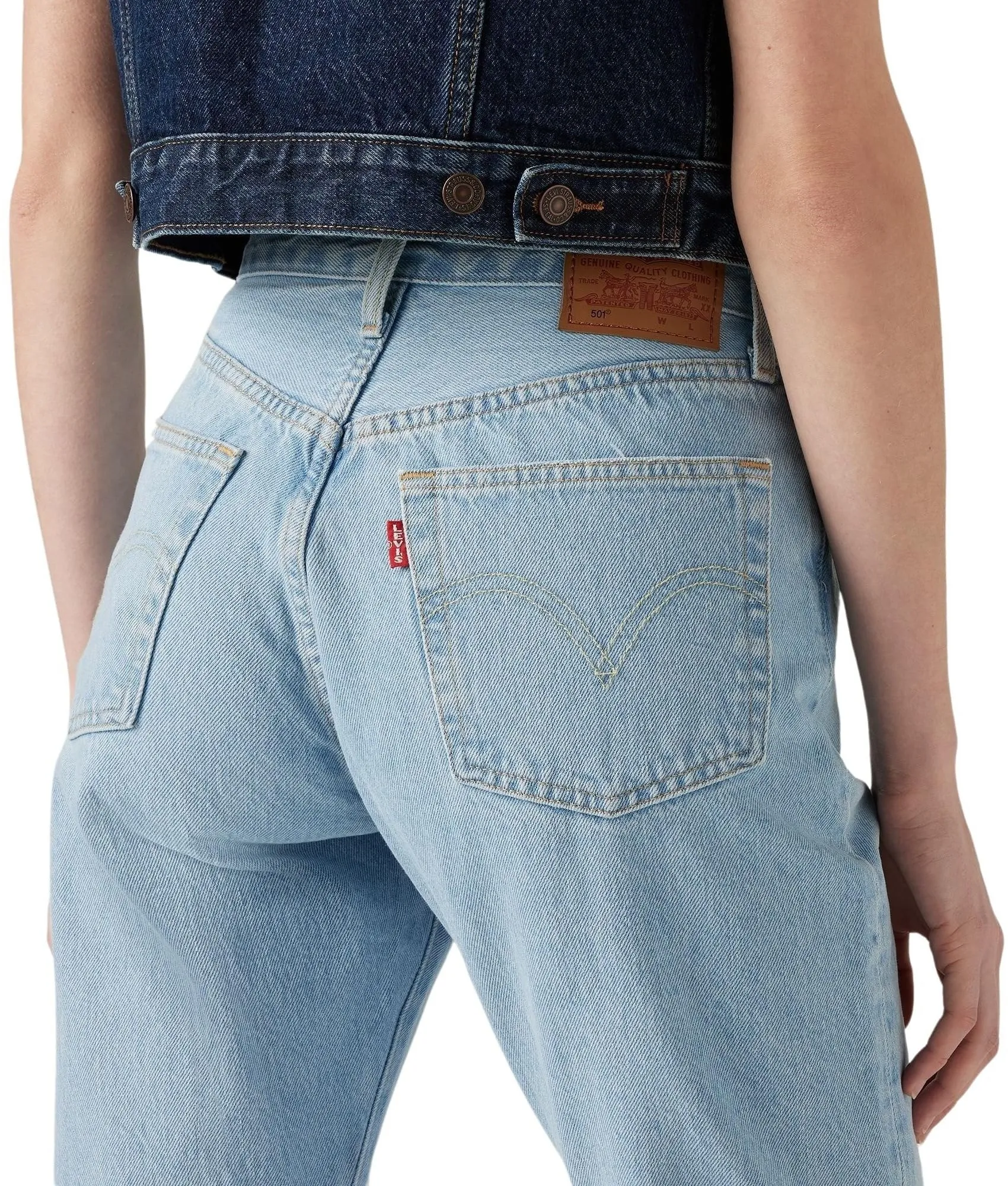 Levi's 501 Crop Jeans Donna Ojai Luxor Ra 27W / 26L - immagine 4