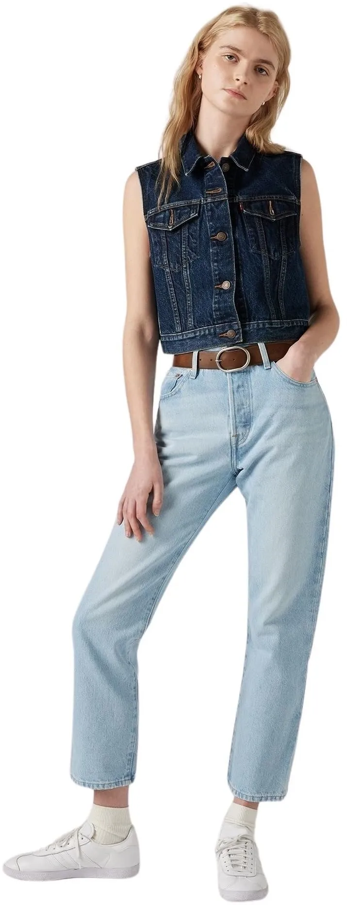 Levi's 501 Crop Jeans Donna Ojai Luxor Ra 27W / 26L - immagine 6