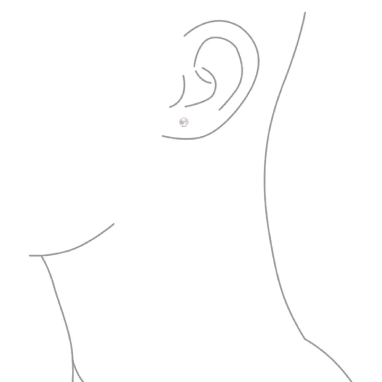 Gold Gala Orecchini Donna in Argento 925 Rodiato con Perle Bianche 4 mm - immagine 3