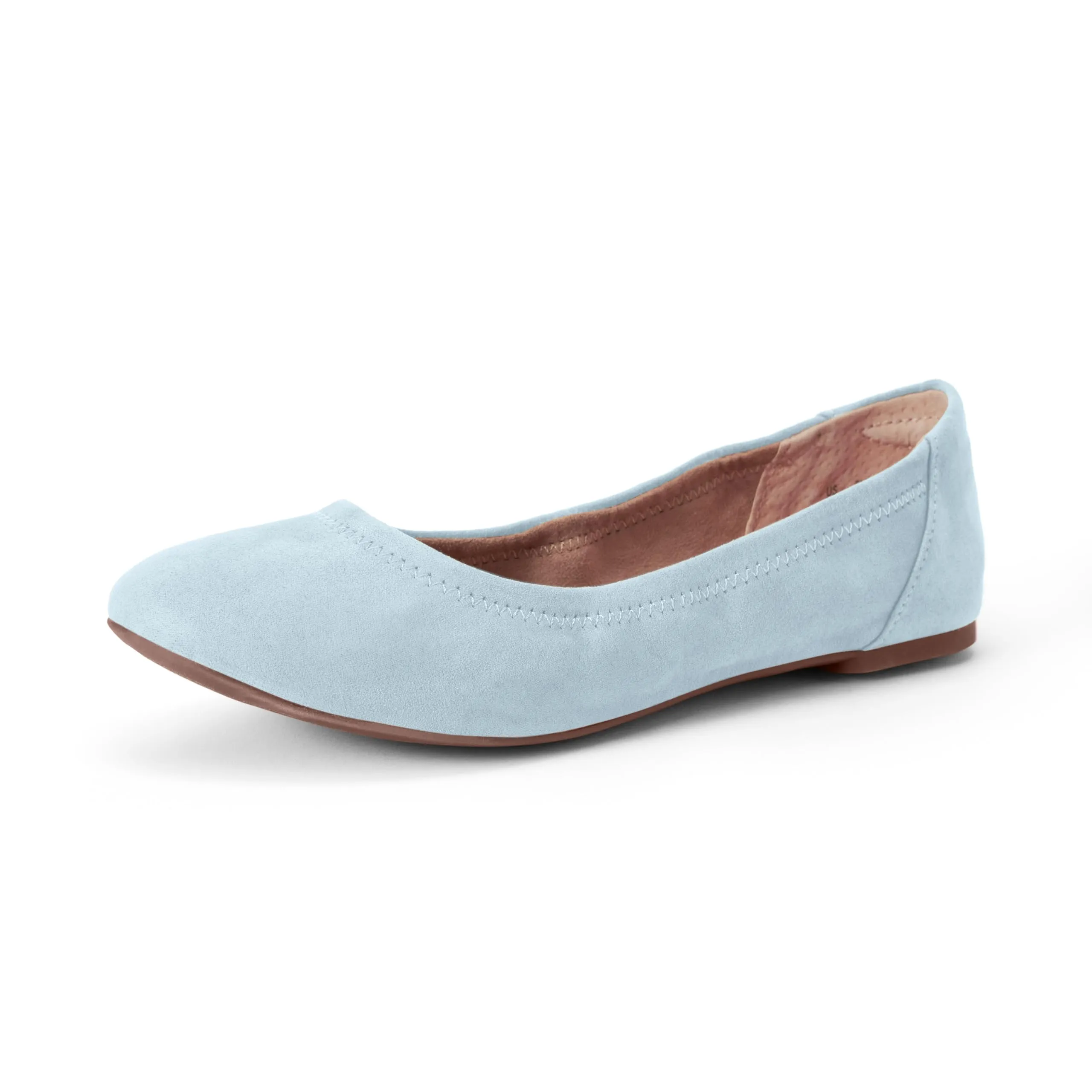 Amazon Essentials Ballerine Slip-on Donna, Blu Chiaro, 38.5 EU Larga - immagine 1