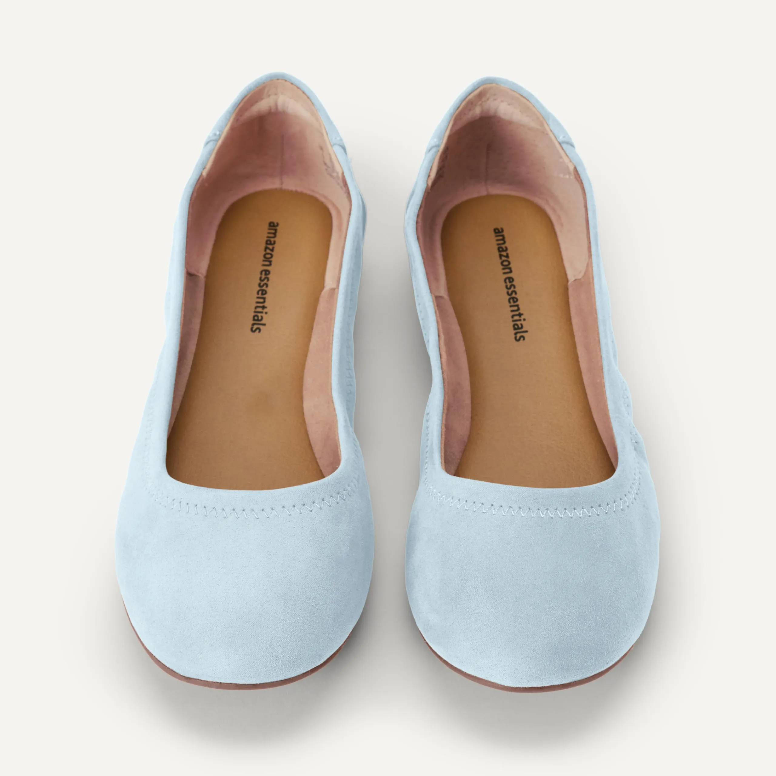Amazon Essentials Ballerine Slip-on Donna, Blu Chiaro, 38.5 EU Larga - immagine 2