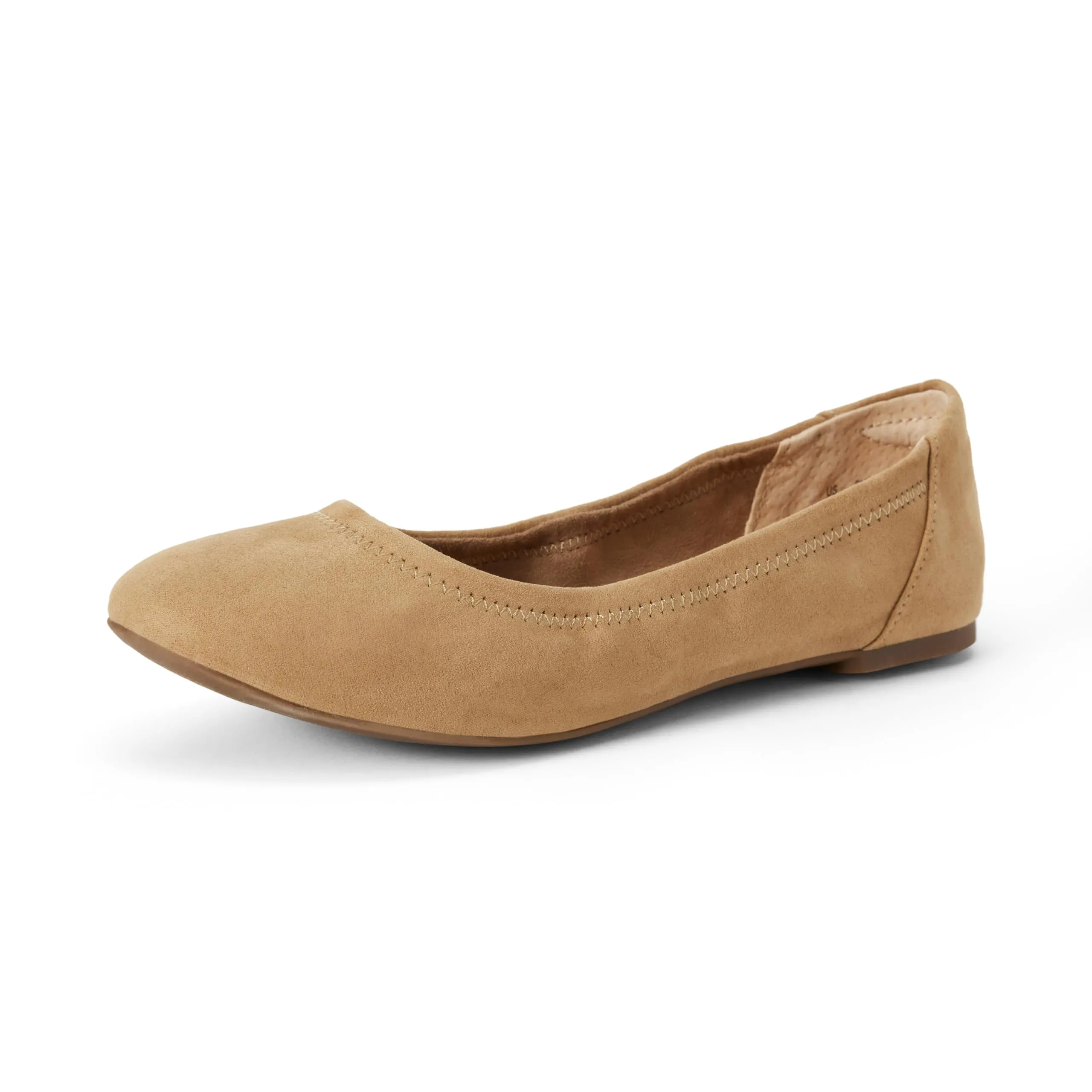 Amazon Essentials Ballerine Slip-on Donna, Tan Micro Scamosciato, 38 EU Larga - immagine 1