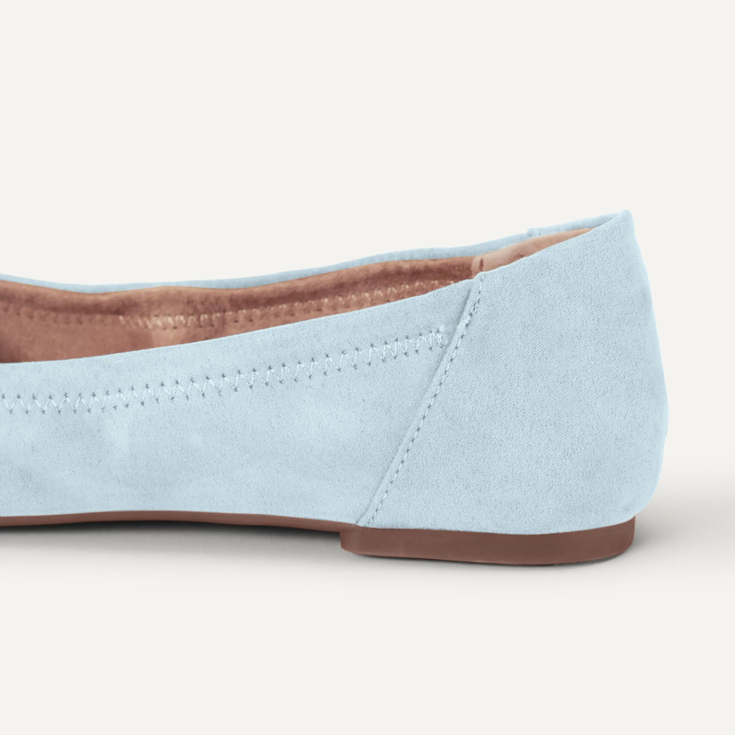 Amazon Essentials Ballerine Slip-on Donna, Blu Chiaro, 37.5 EU Larga - immagine 5