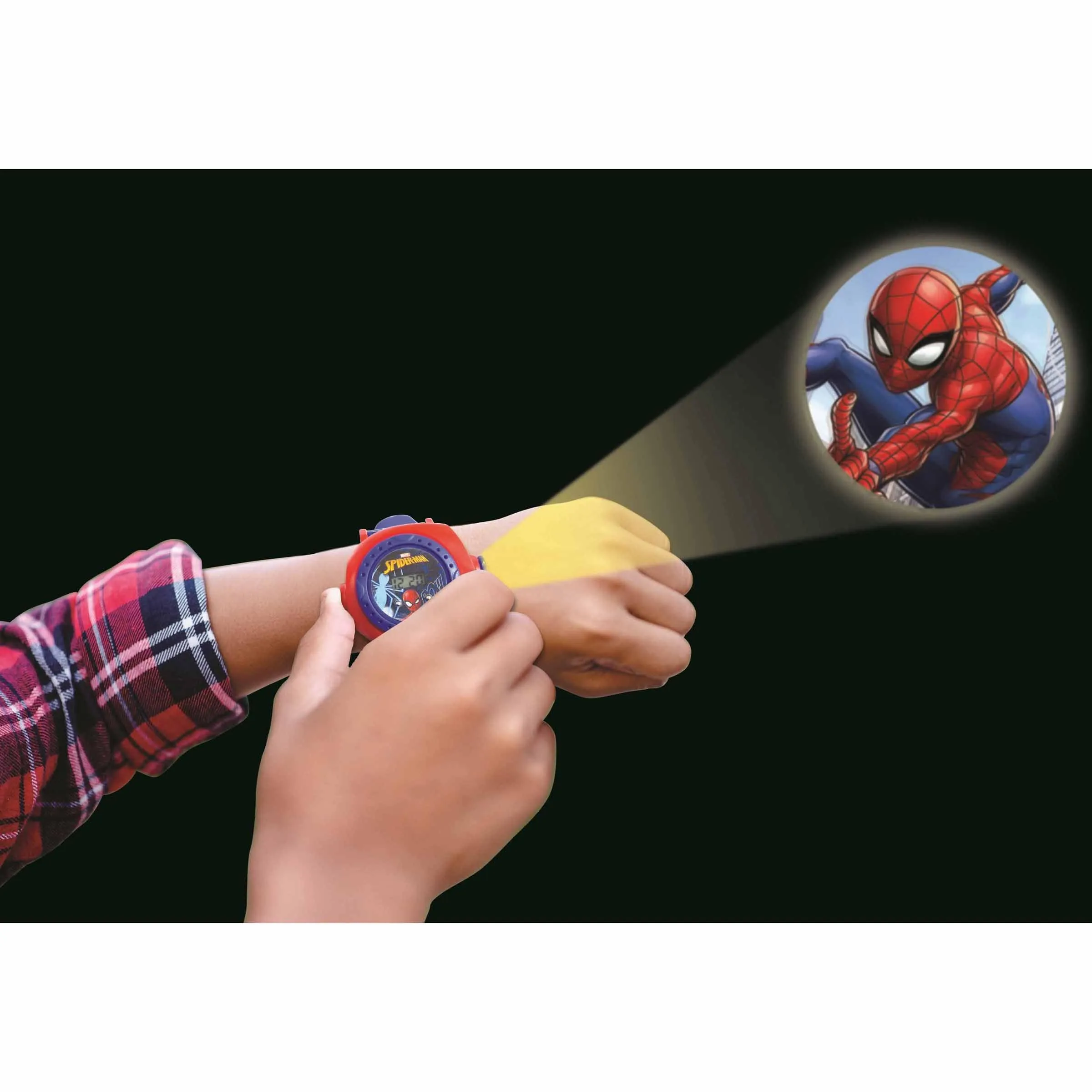 Lexibook Spider-Man Orologio con Proiettore Digitale, 20 Immagini, Rosso e Blu, DMW050SP - immagine 5